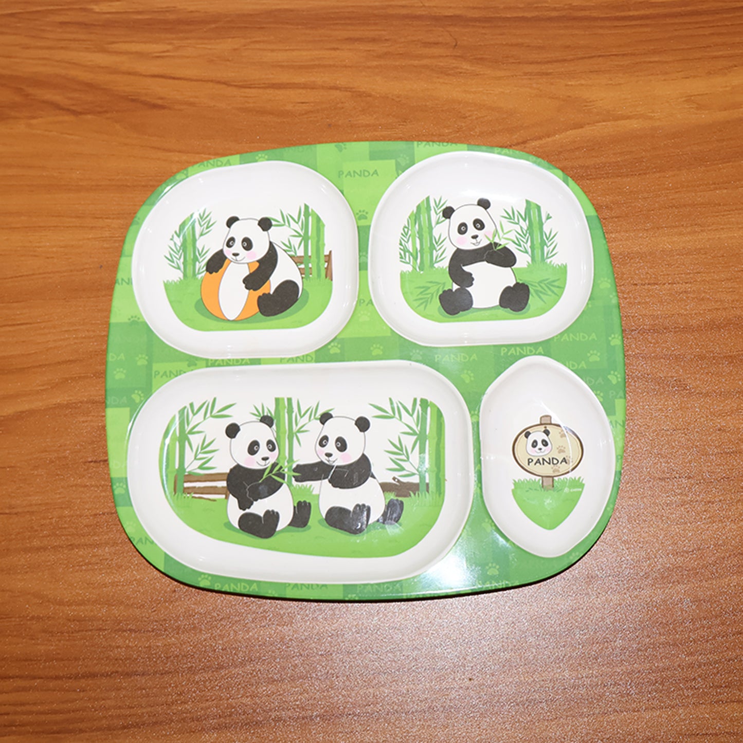 Kids 4-Compartment Melamine Partition Plate (1 Pc, 24x22 Cm) - Happy Price - Image 6