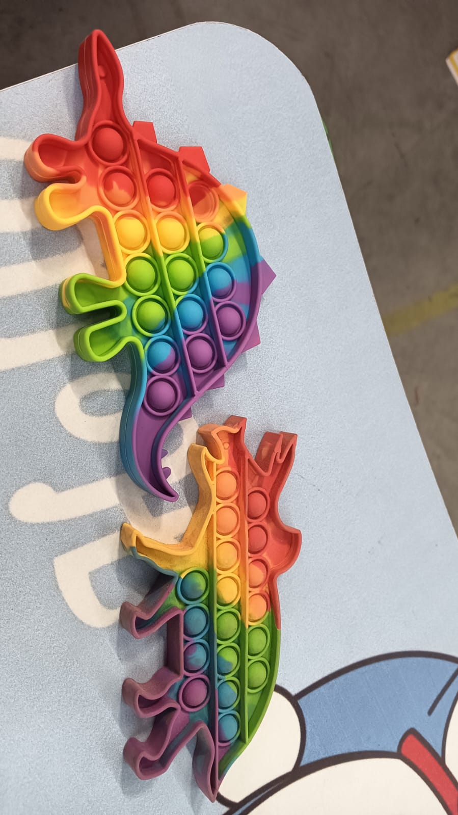 Mix Pattern Rainbow Color Push Pop Bubble Fidget Sensory Toy (Only 1pc) - Happy Price - Image 5