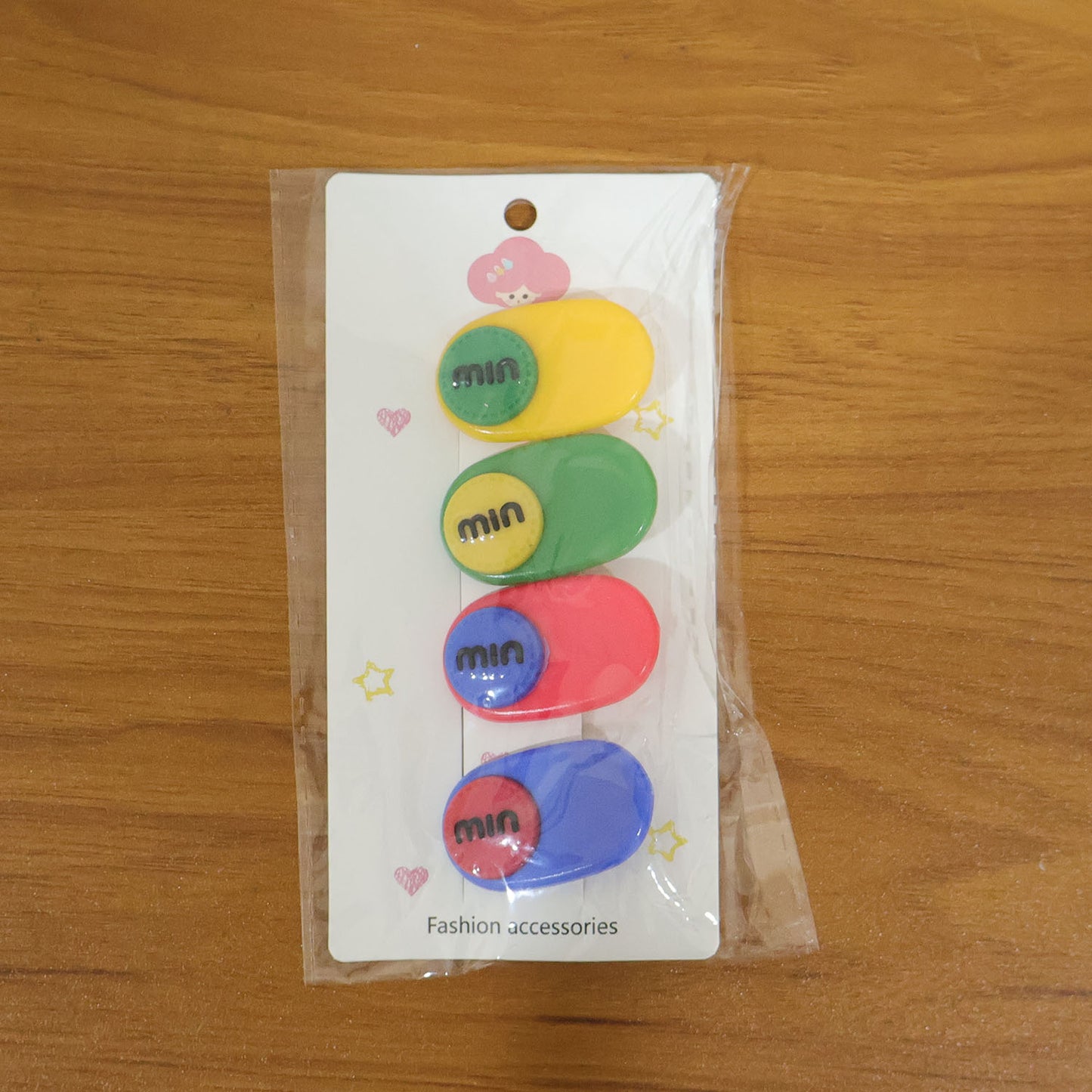 Decorative Hair Clips Set - 4 Pc Stylish Text Accent Hair Accessories for Girls & Women - Happy Price - Image 7