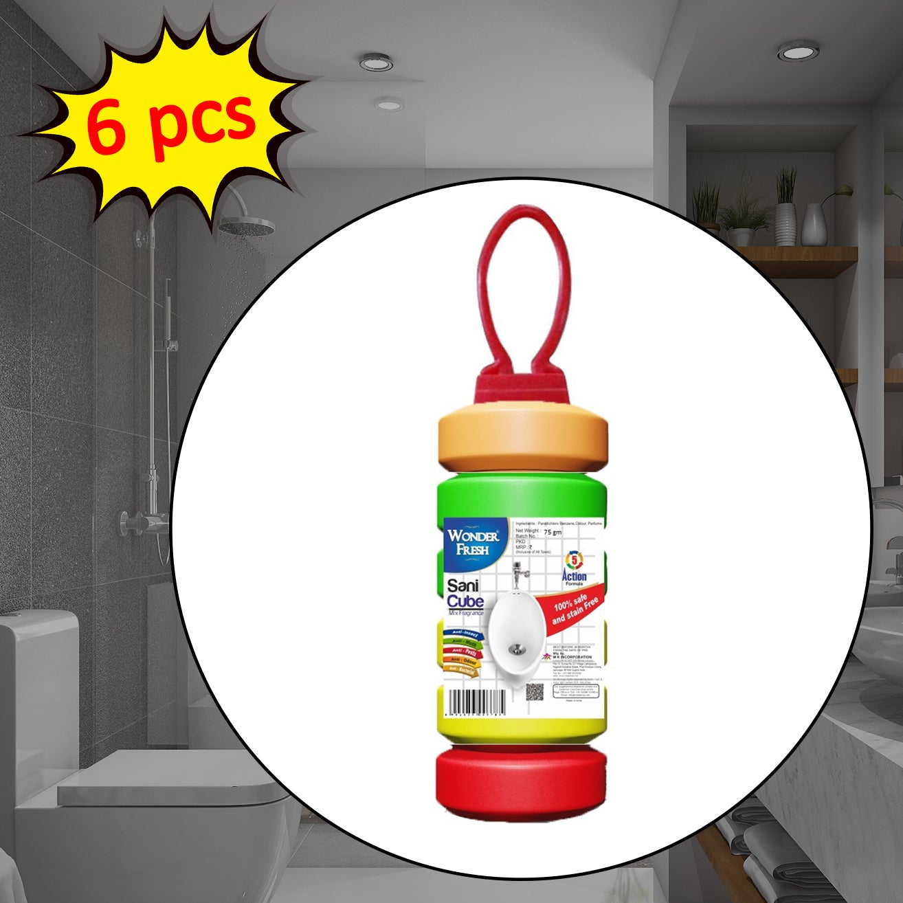 Urinal Cubes Sani Cubes Bathroom Freshener Fragrance Blocks Air Freshener For Bathroom Toilet Shoe Rack Etc. Long-lasting Fragrance - Happy Price - Image 1