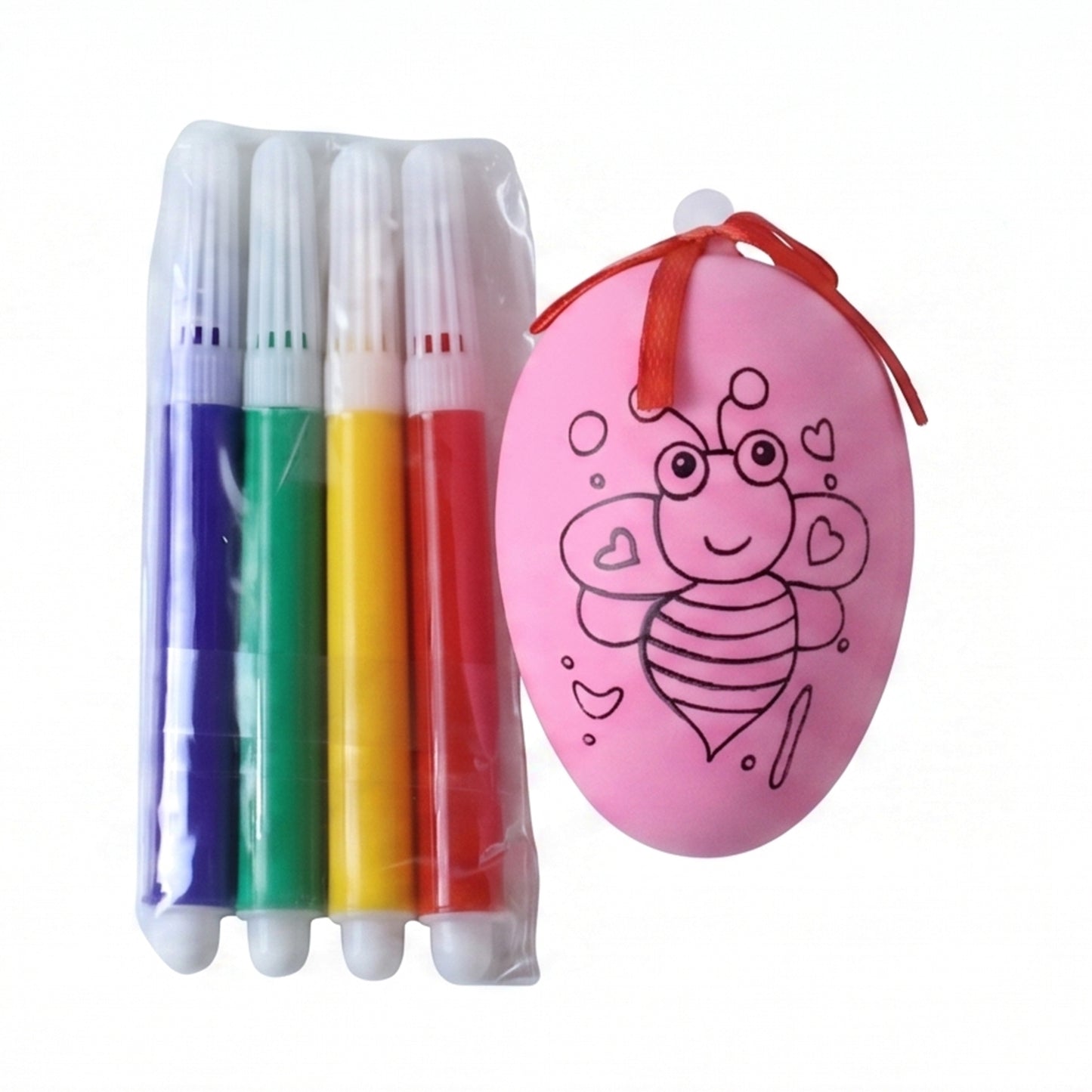 Creative Egg Decorating Art Kit for Kids - Includes Craft Egg & Colour Pens (1 Set) - Happy Price - Image 4