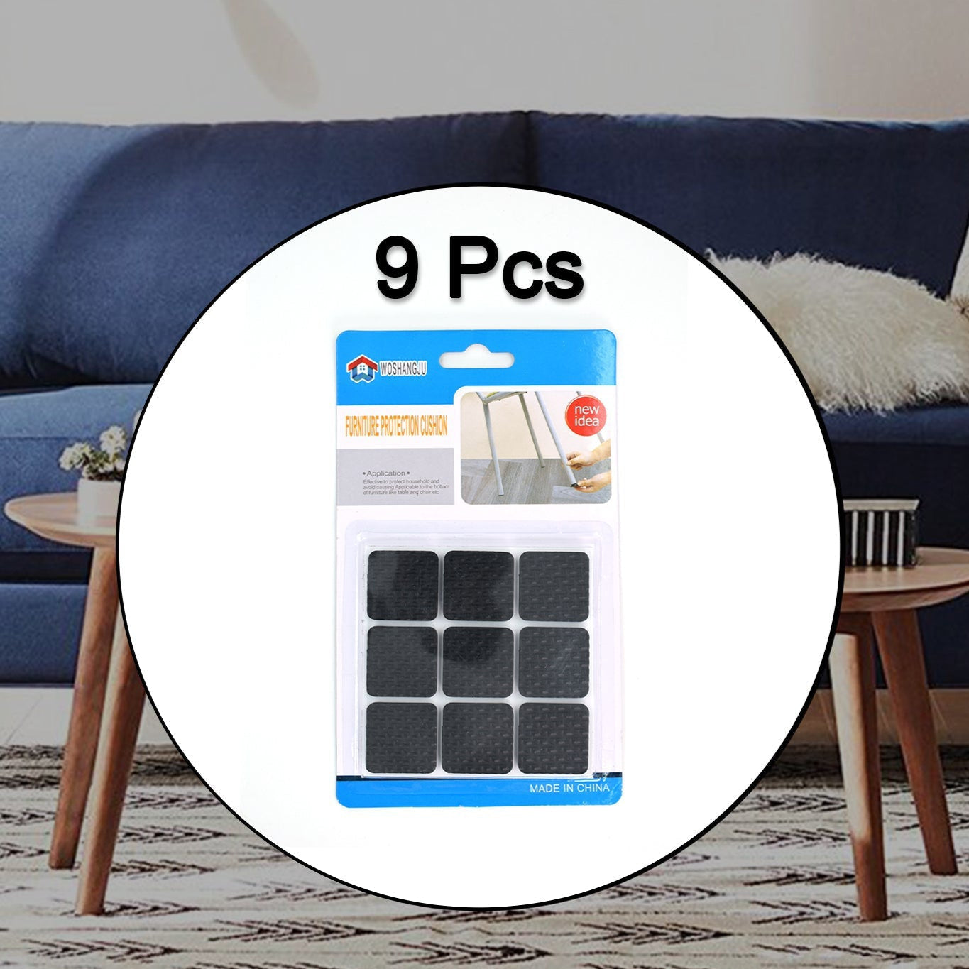 Furniture Protection Pad Furniture Anti Slip Floor Protection (9 Pcs Set) - Happy Price - Image 1