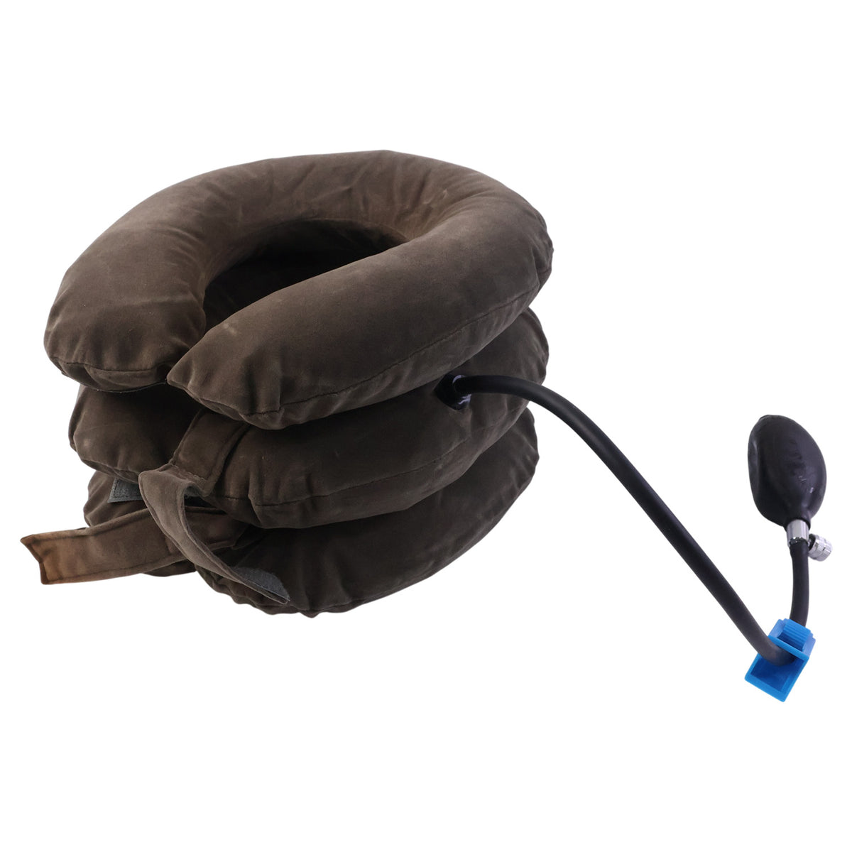 3 Layer Inflatable Cervical Neck Traction Collar with Air Pump - Neck Pain Relief & Posture Support (1 Pc) - Happy Price - Image 5