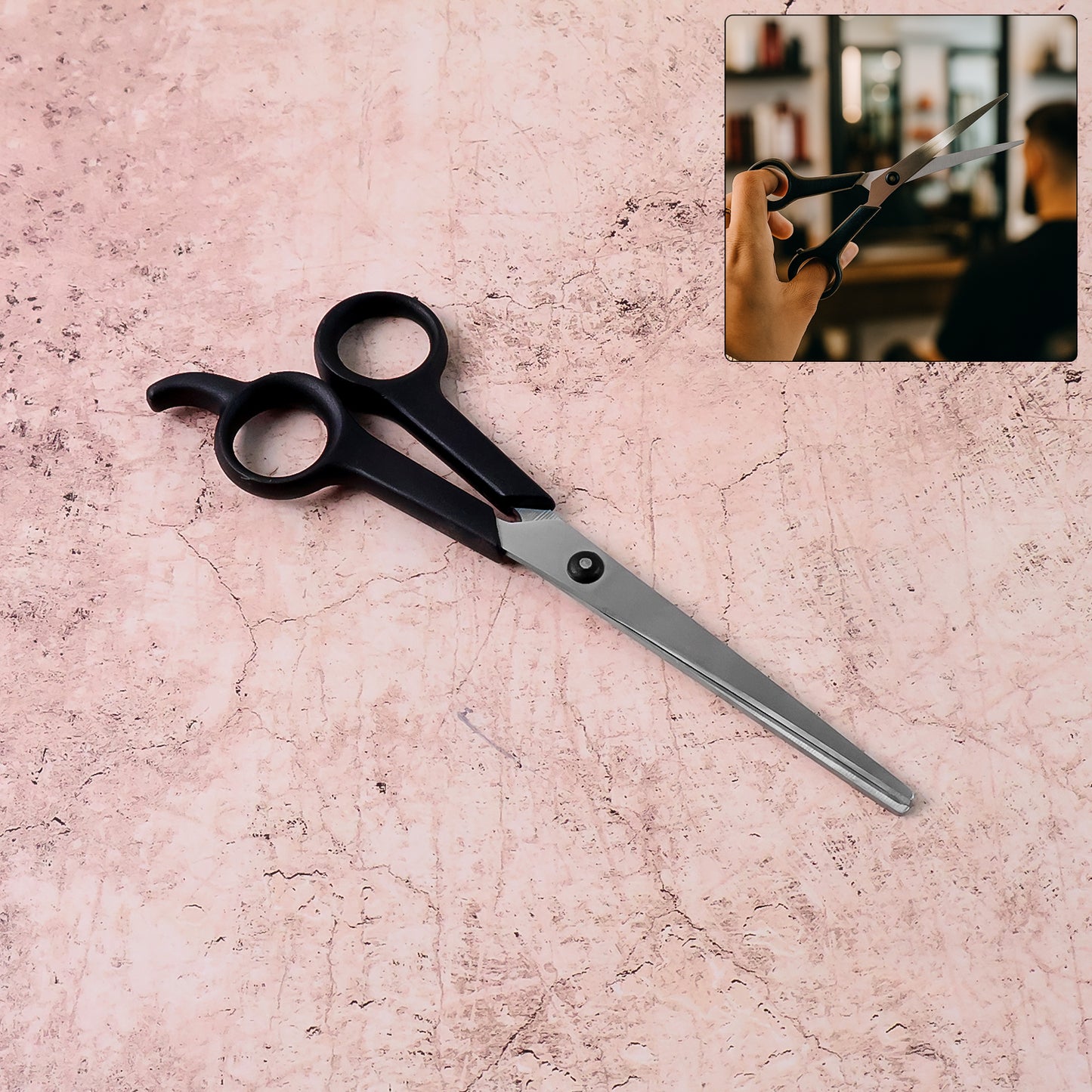 Professional Stainless Steel Hair Cutting Scissors - 1 Pc - Happy Price - Image 2