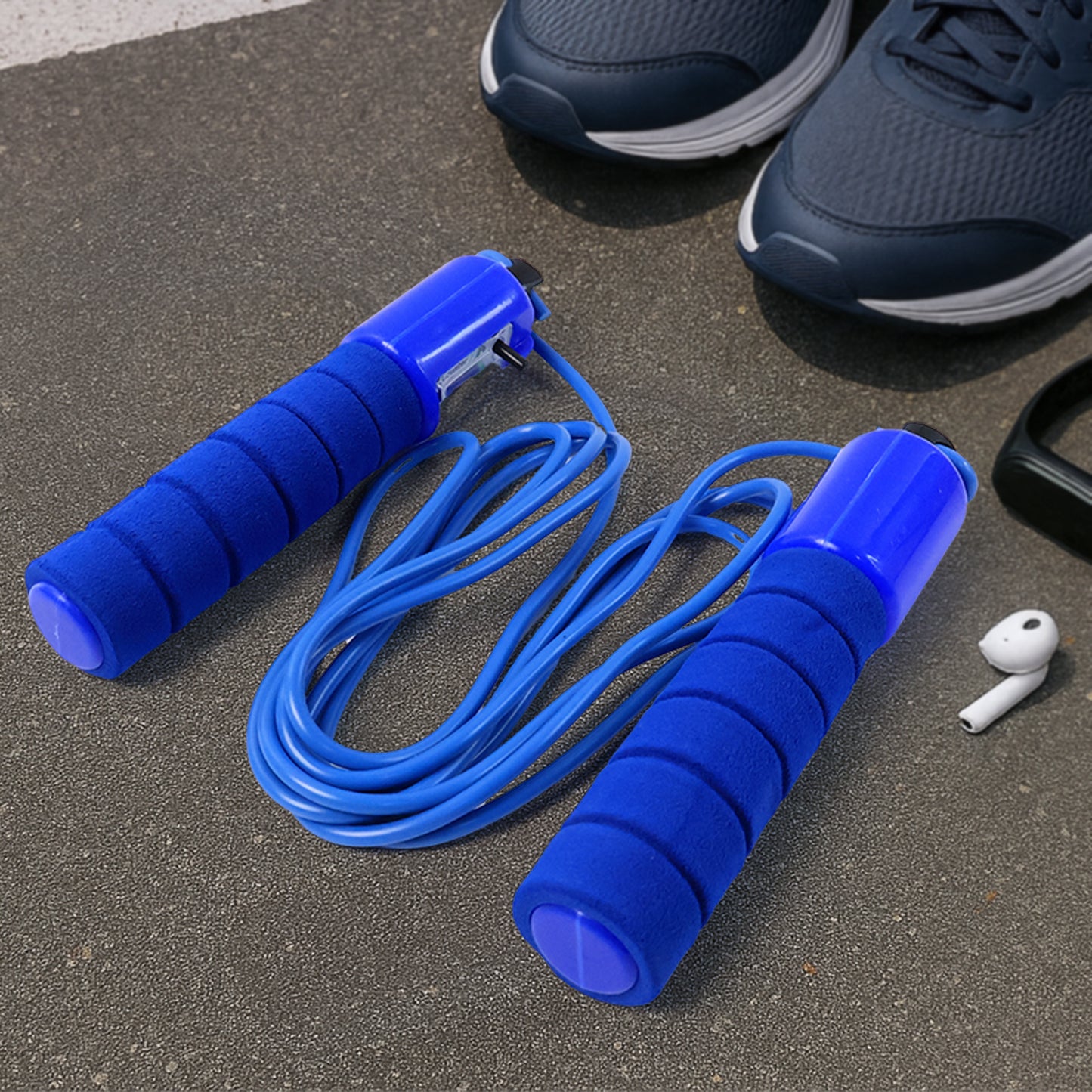 Adjustable Skipping Rope With Digital Jump Counter And Foam Grip Handles (1 Pc) - Happy Price - Image 4