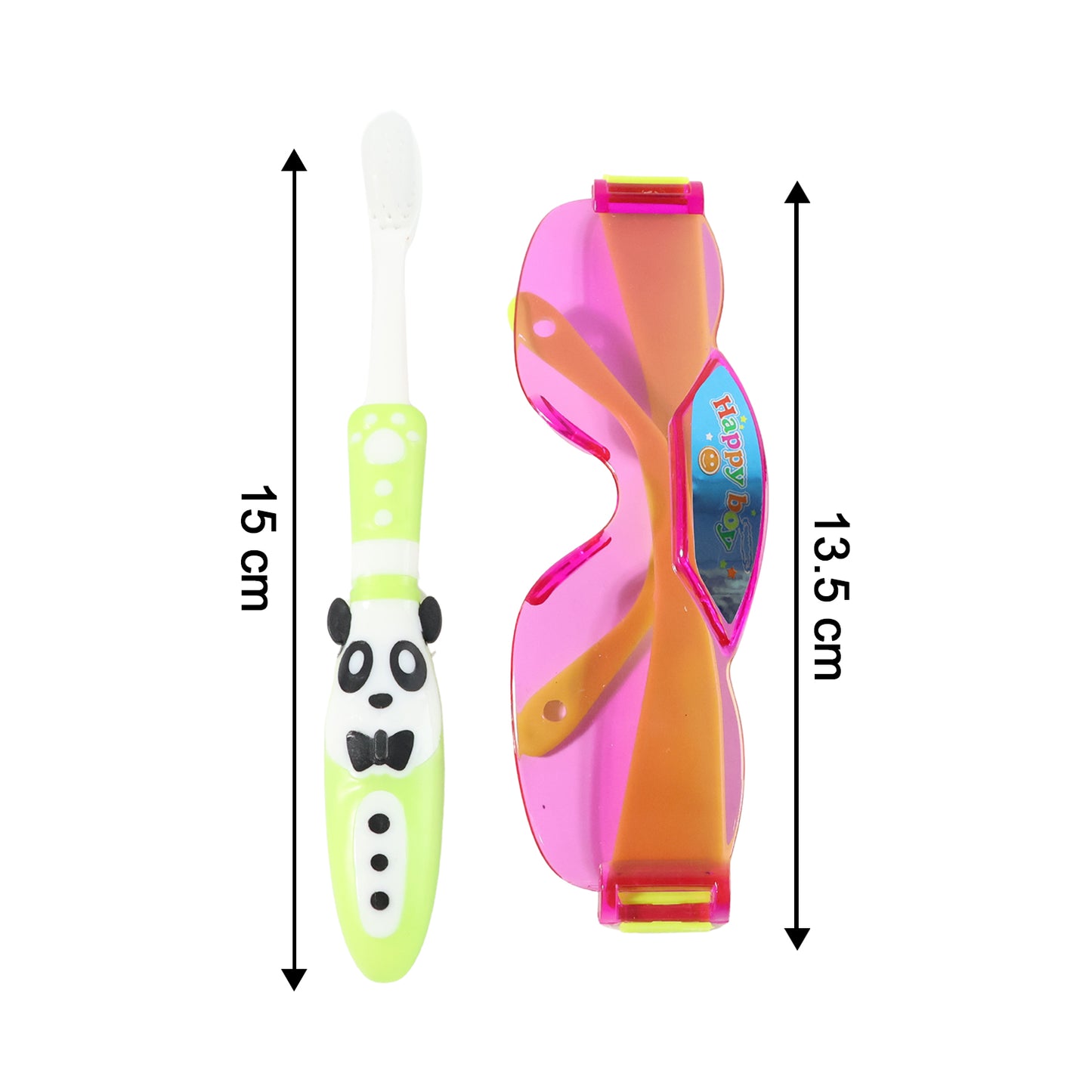 Kids Fun Toothbrush & Sunglasses Toy Set - Panda Design - Happy Price - Image 3