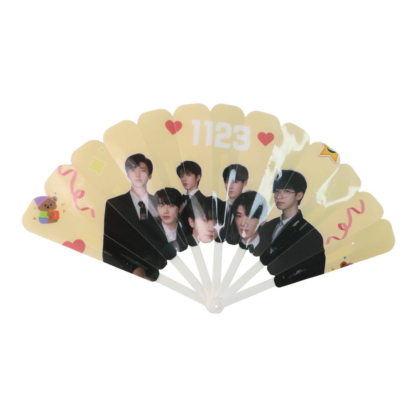 Idol Print Foldable Hand Fan - 1 Pc - Happy Price - Image 2