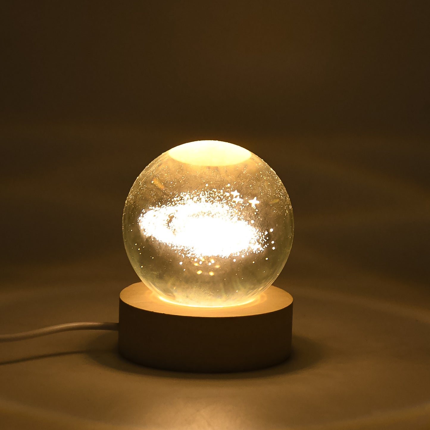 3d Crystal Ball Lamps With Base (1 Pc) - Happy Price - Image 3