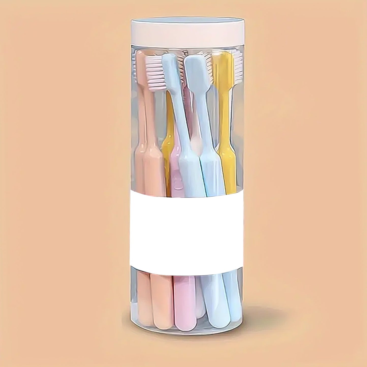 Plastic Toothbrush With Plastic Round Box (20 Pcs Set) - Happy Price - Image 5