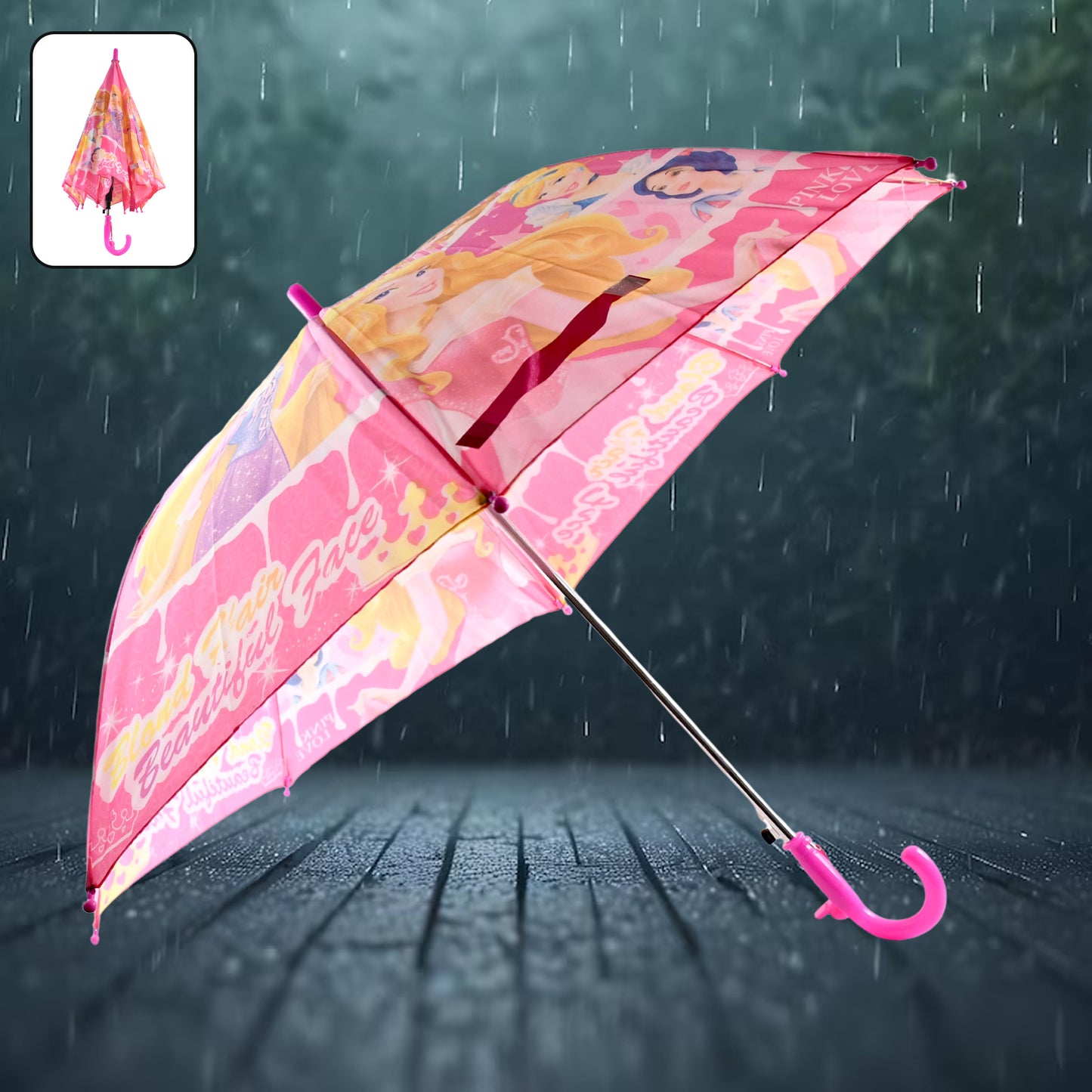 3 Fold Manual Open Umbrella Windproof Sunproof Rainproof With Sturdy Steel Shaft Easy To Hold Carry Umbrella For Women Men Kids (1 Pc) - Happy Price - Image 2