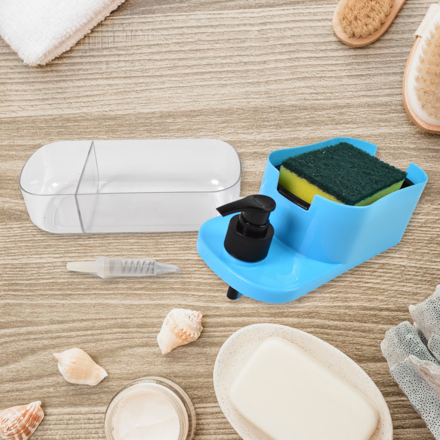 3 In 1 Dishwashing And Handwash Liquid Soap Dispenser (3 In 1 Dispenser) - Happy Price - Image 3