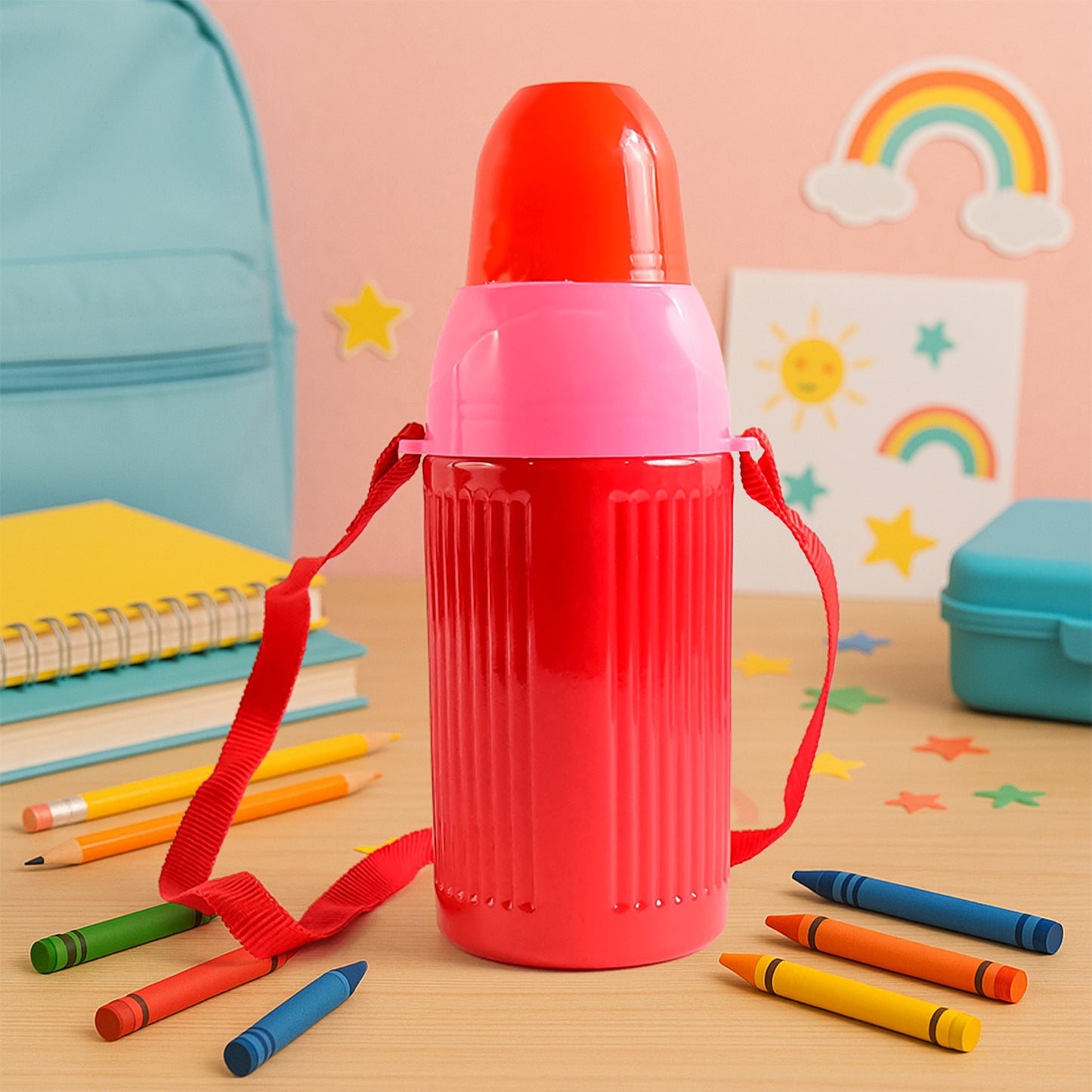 500ml Kids Insulated Plastic Water Bottle (1 Pc) - Happy Price - Image 3