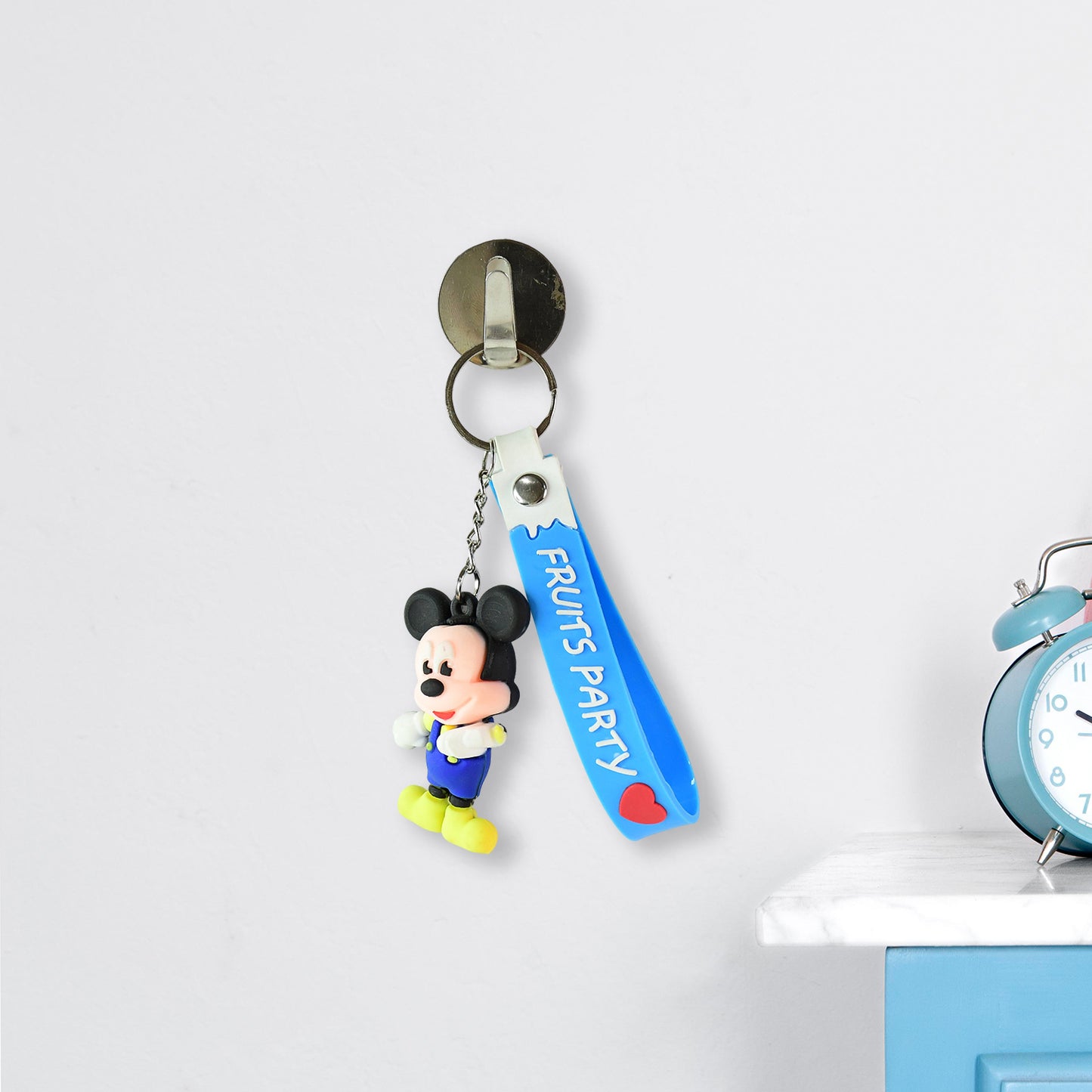 Cute Cartoon Silicone 3d Key Chain With Metal Hook Strap (Pack Of 1) - Happy Price - Image 4