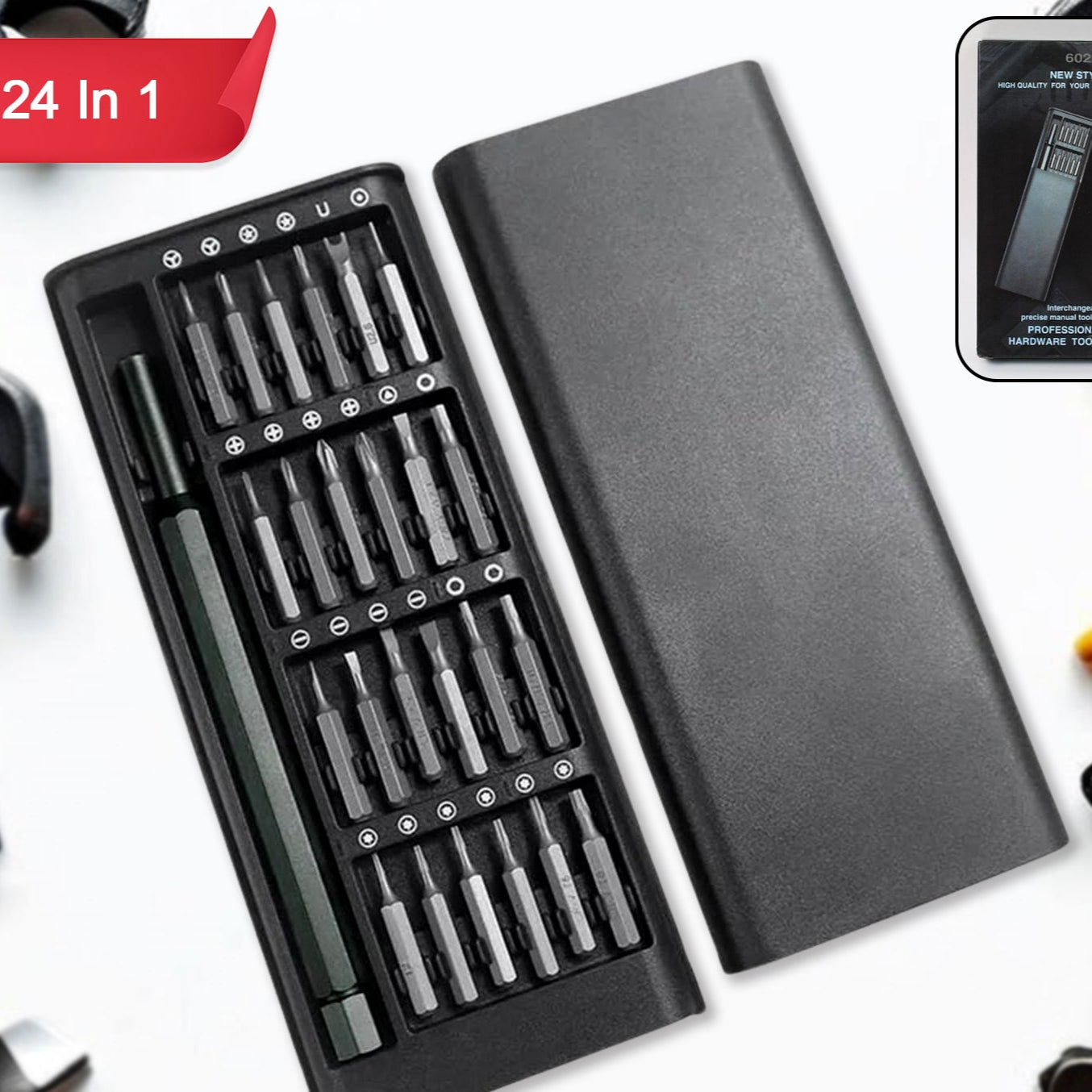 24 In 1 Precision Screwdriver Set Screwdriver Tool Set (24 Pcs Set) - Happy Price - Image 1