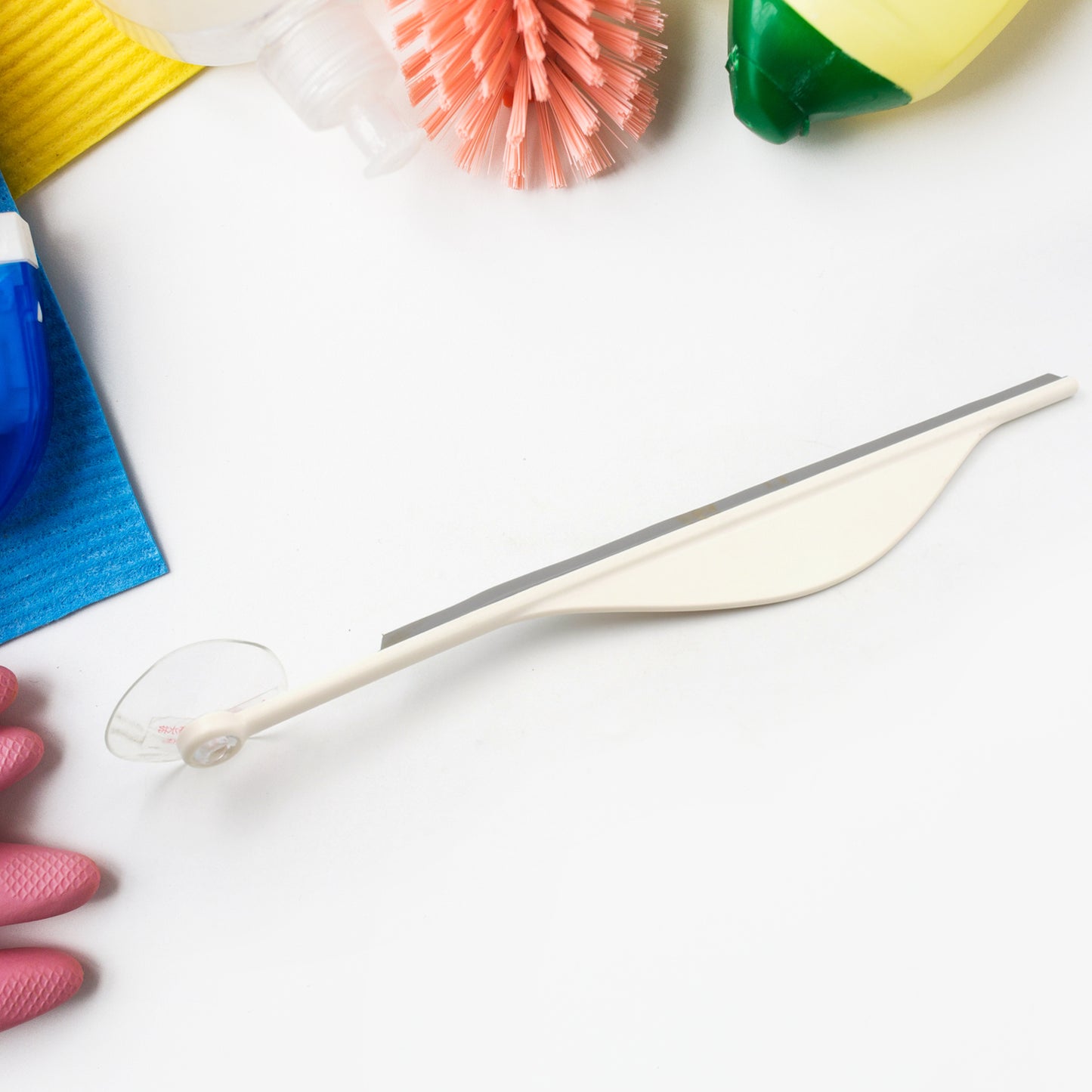 Shower Glass Squeegee Creative Bathroom Flat Mirror Window Glass Wiper Cleaner Bathroom Steam Wiper Cleaner Squeegee - Happy Price - Image 2