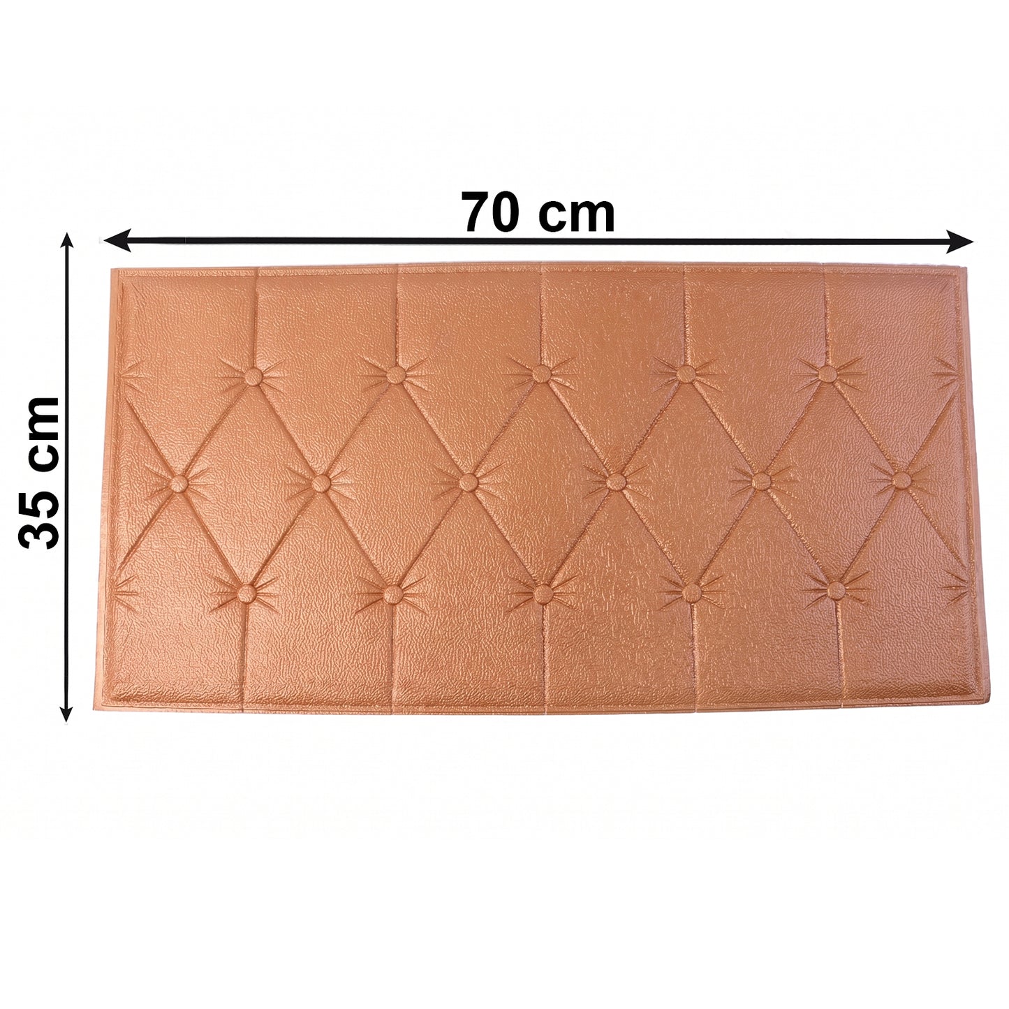 Self-Adhesive Brown Foam Wall Panel - 69x35 Cm (1 Pc) - Great Price - Image 5