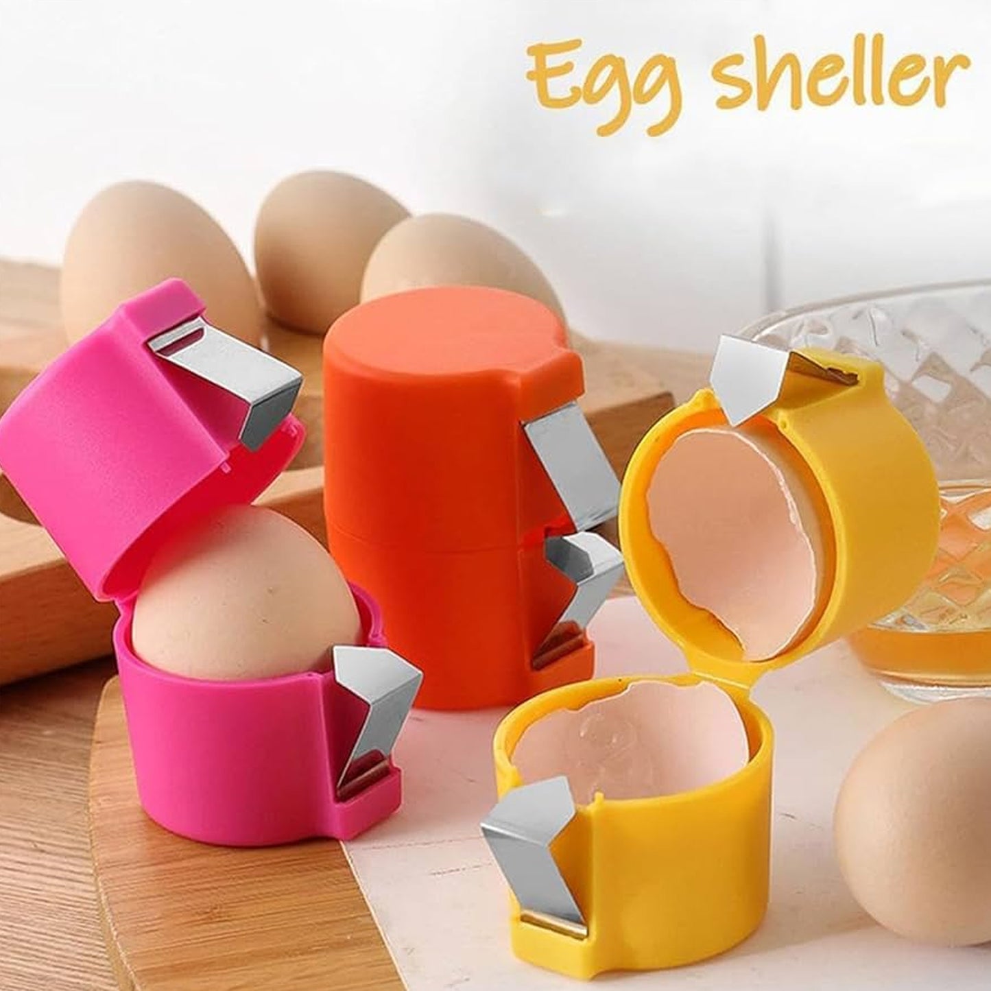 Egg Shell Opener Egg Cracker Tool For Raw Eggs Handheld (1 Pc) - Happy Price - Image 4