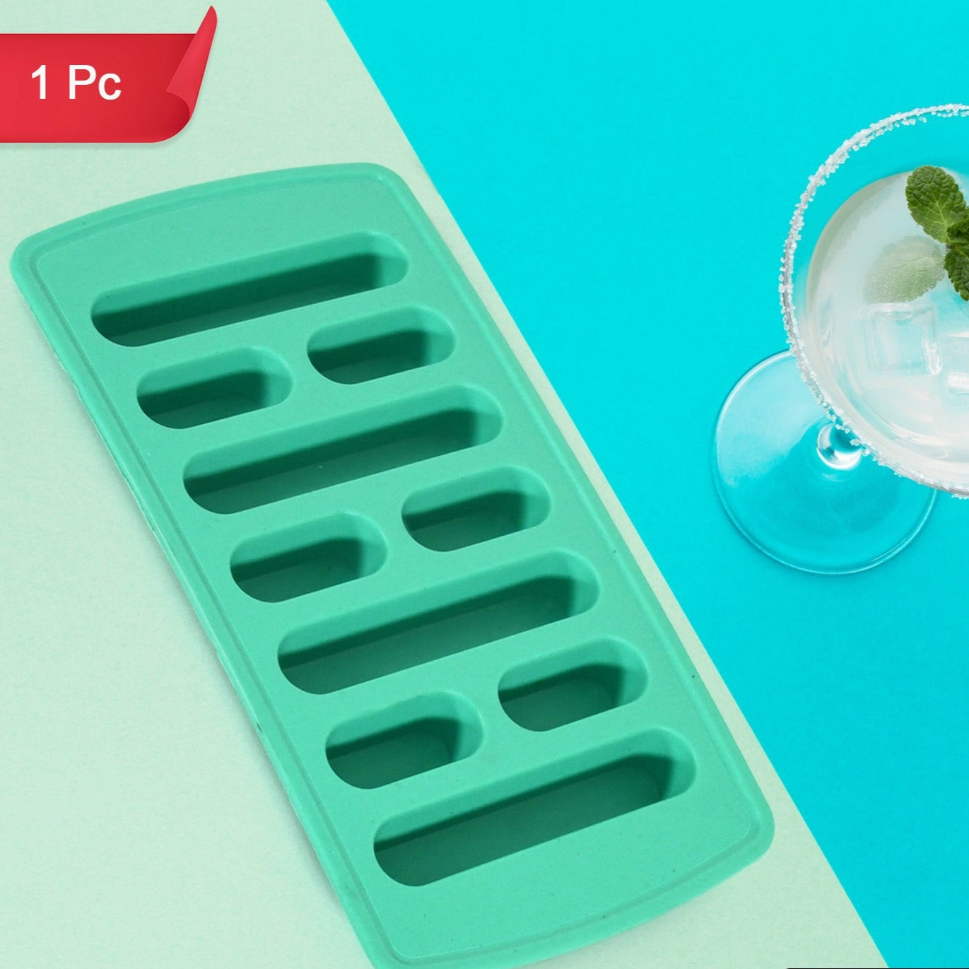 1 Pc Fancy Ice Tray Used Widely In All Kinds Of Household Places While Making Ices And All Purposes - Happy Price - Image 1