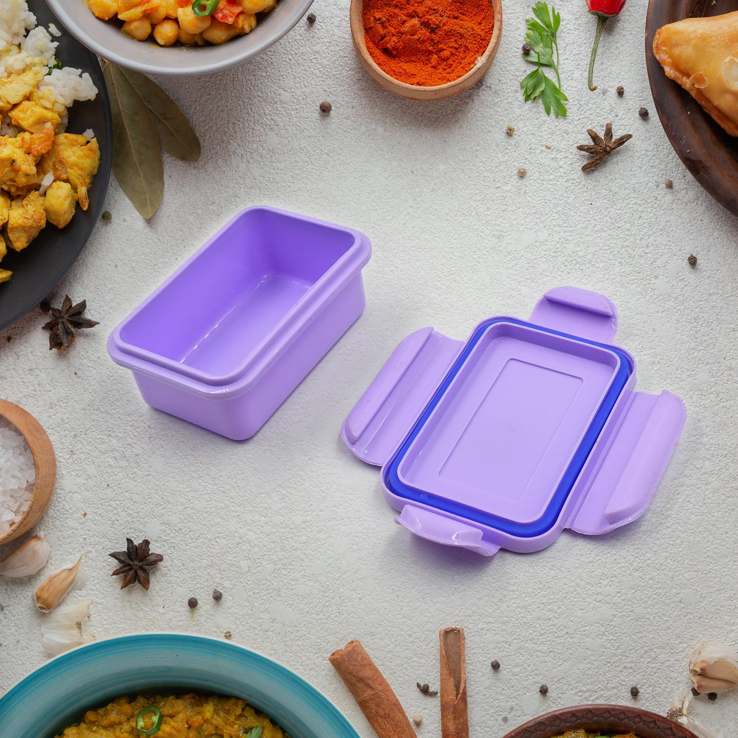 Lunch Box Plastic With Steel Plate Small Lunch Box High Quality Box For Kids School Customized Plastic Lunch Box For Girls Boy - Happy Price - Image 2