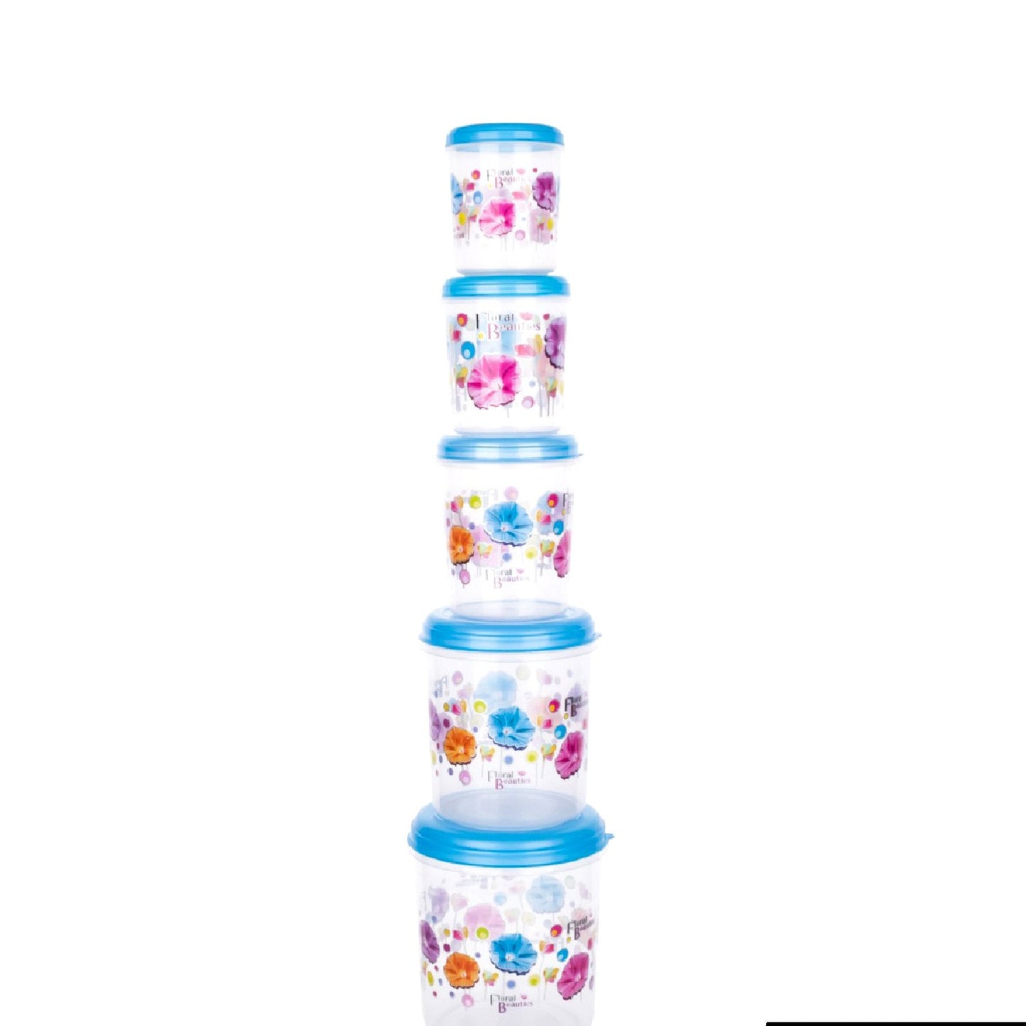 Transparent Airtight Food Storage Container Set - 5 Pieces - Happy Price - Image 1