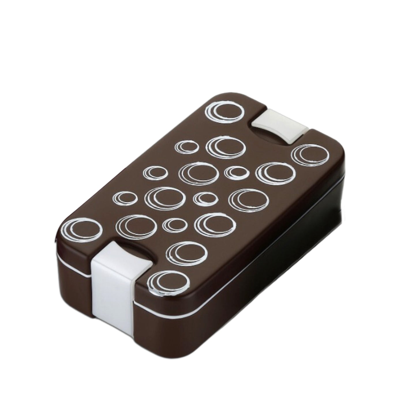 Airtight Lunch Box 2 Compartment Lunch Box Leak Proof Food Grade Material Lunch Box Modern Appearance Compact Lunch Box With Spoon - Happy Price - Image 2