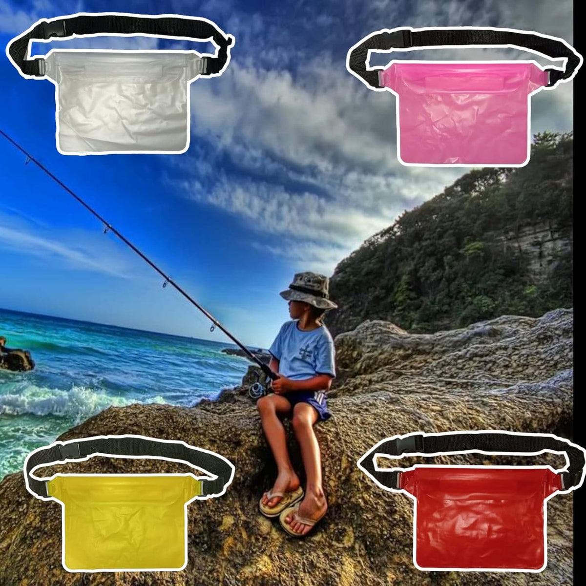 Waterproof Waist Pouch Bag with Adjustable Strap (1 Pc) - Happy Price - Image 4