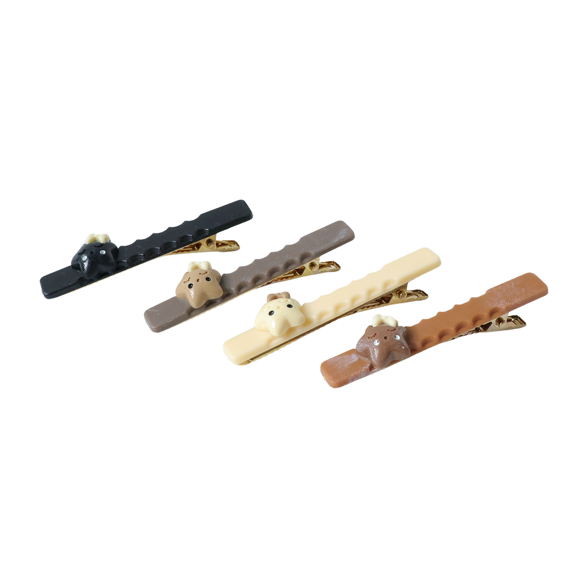Cute Character Snap Hair Clips for Girls & Women - 4 Pc Set - Happy Price - Image 4