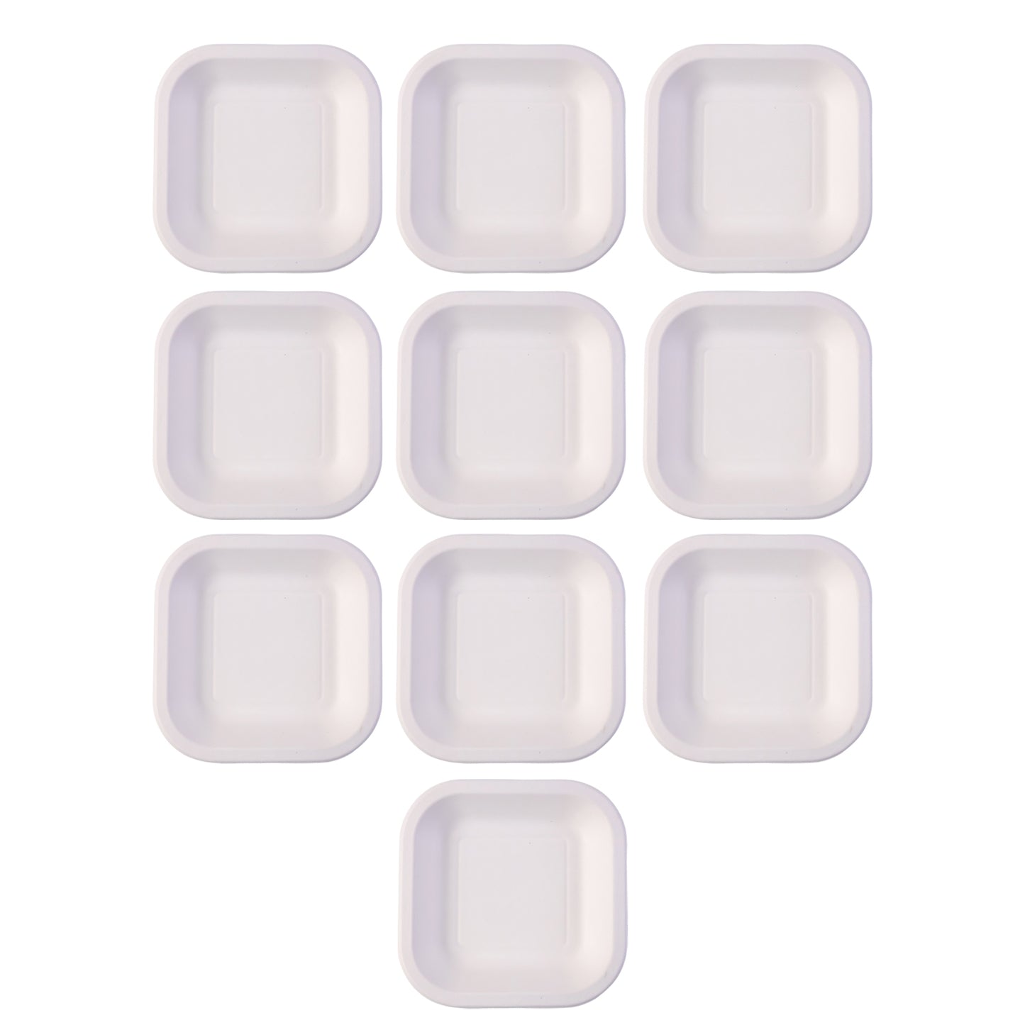 10 Pc Disposable Square Food Trays for Snacks & Meals - Happy Price - Image 4