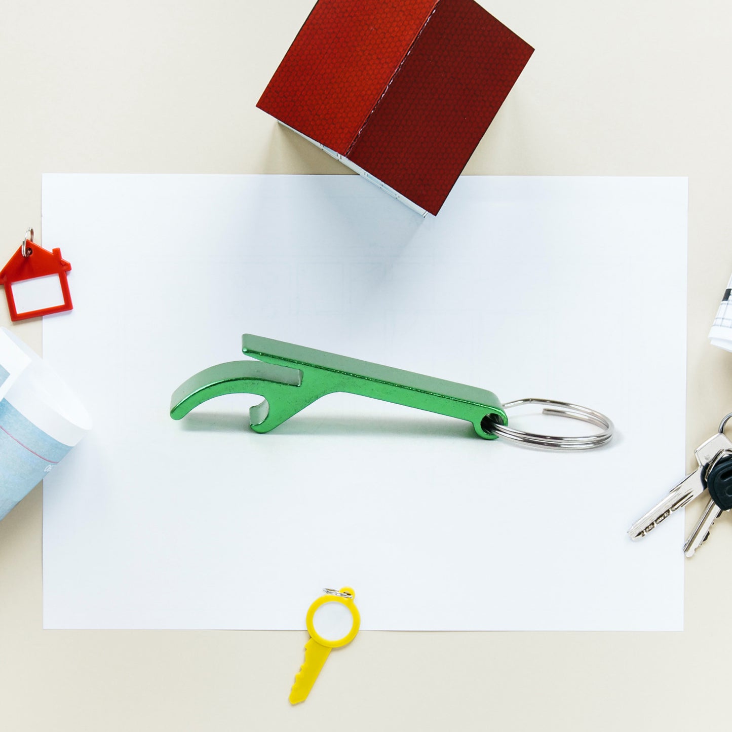 Metal Bottle Opener Keychain (1 Pc) - Happy Price - Image 3