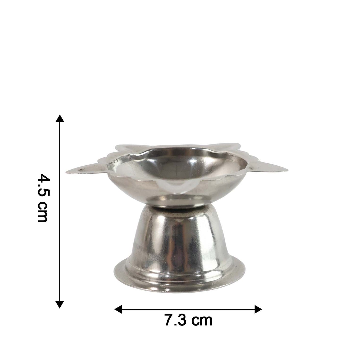 Big Stainless Steel Sunflower Diya Stand for Pooja - 1 Pc - Happy Price - Image 6