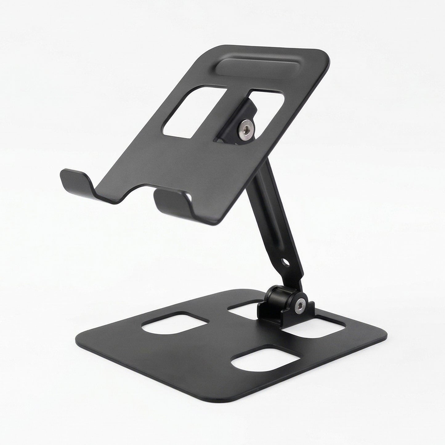 Adjustable Metal Desk Stand for Mobile Phones & Tablets - Foldable, 1 Pc - Great Price - Image 4