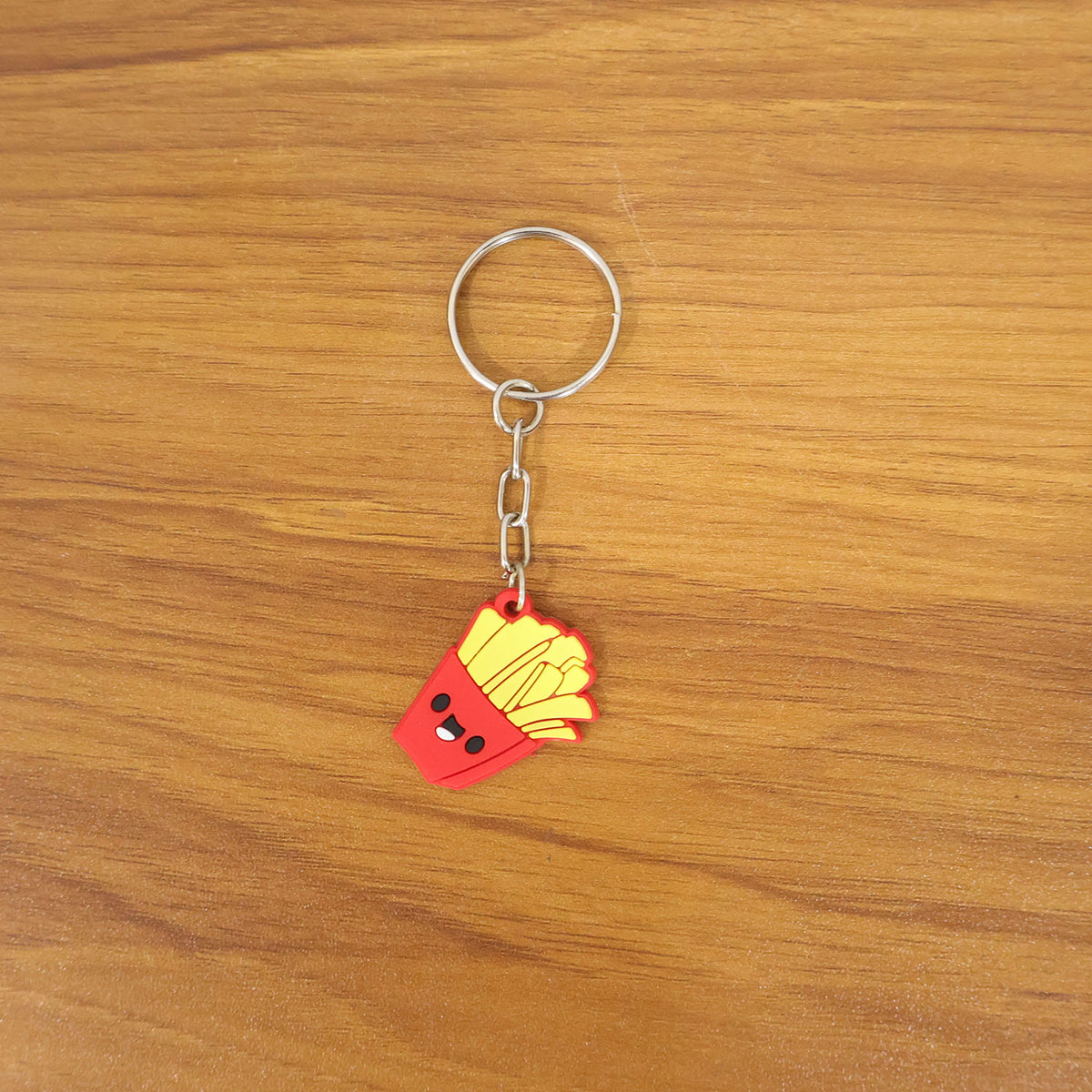 Smiley French Fries Keychain - Fun Cartoon Bag Charm (1 Pc) - Happy Price - Image 7