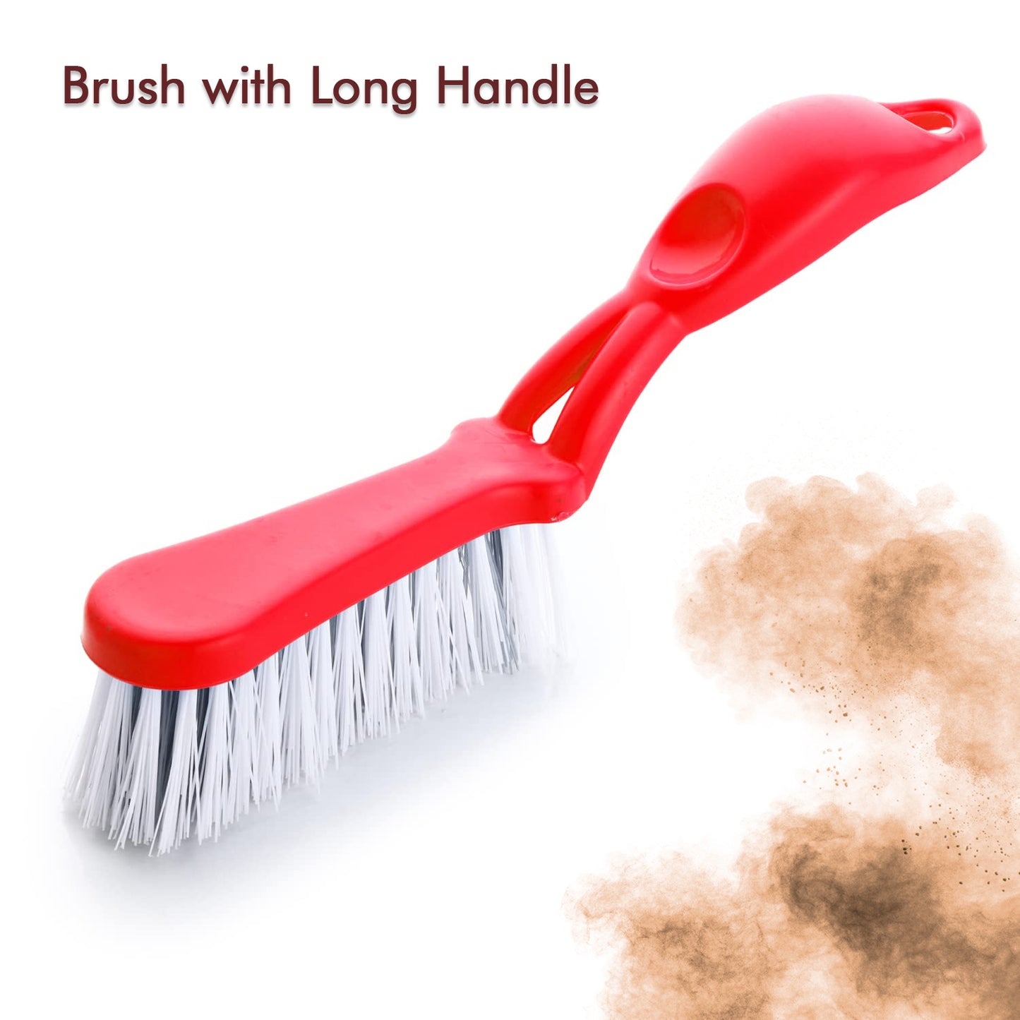 Durable Plastic Dustpan and Brush Set with Long Handle for Home Cleaning - Happy Price - Image 5