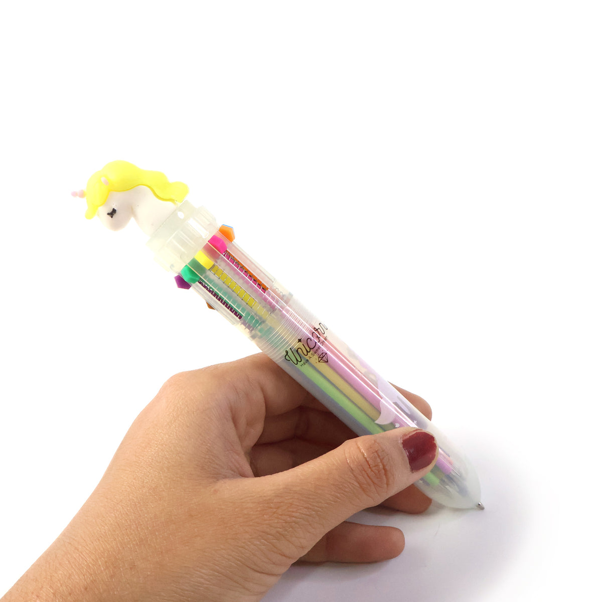 10-in-1 Multicolor Ball Pen with Character Top (1 Pc) - Happy Price - Image 5