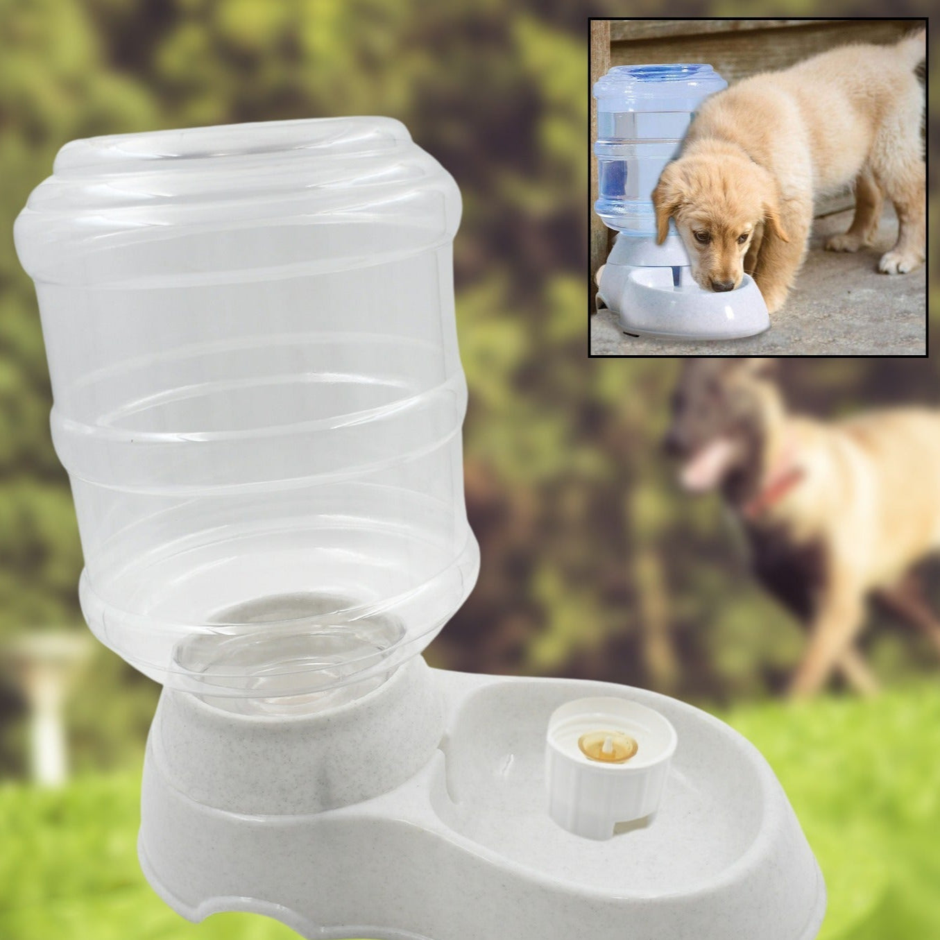 Automatic Pet Water Dispenser Self-dispensing Gravity Pet Feeder Water Cat Dog Feeding Bowl Drinking Water - Happy Price - Image 1