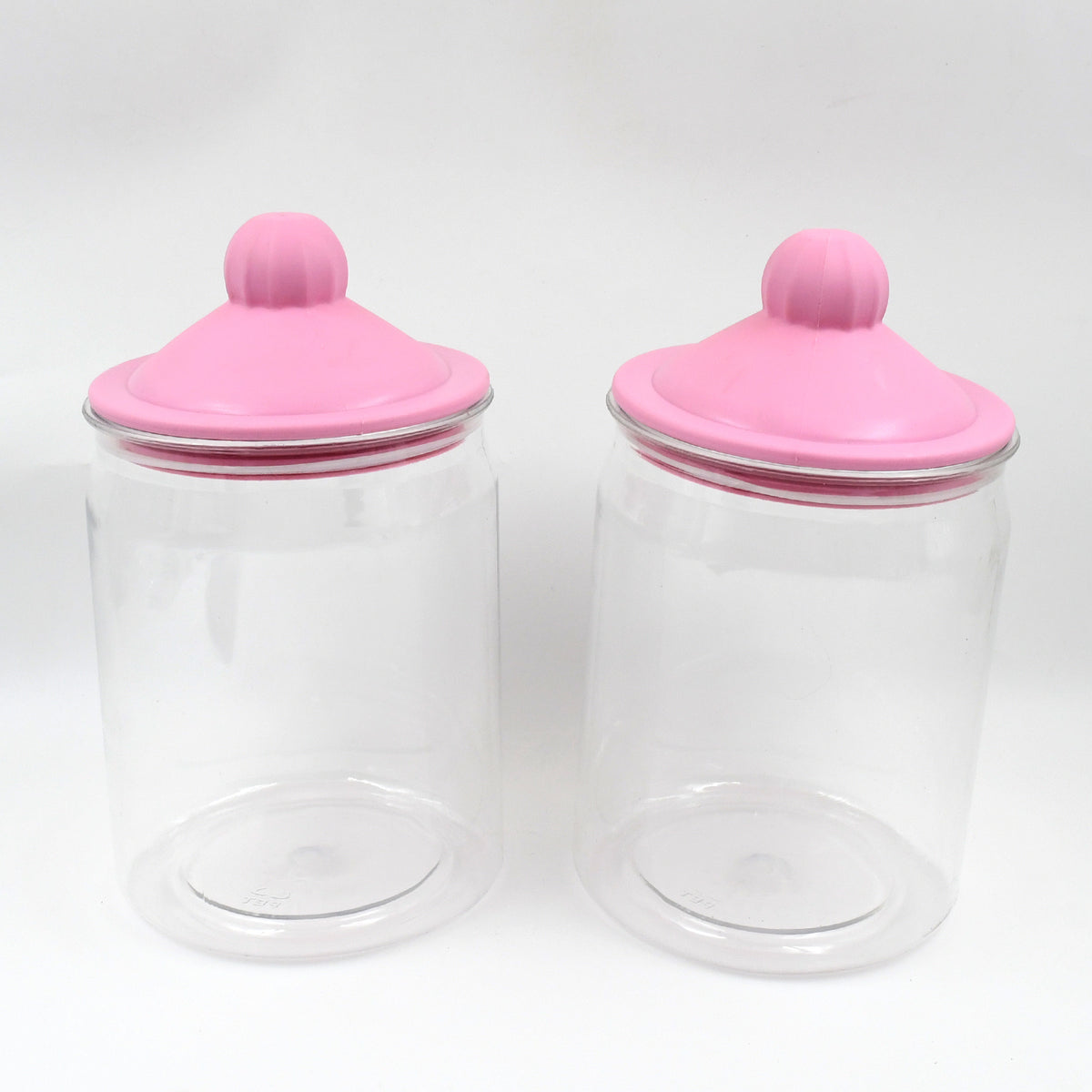 Transparent Kitchen Plastic Container Jar Set (2 Pcs Set 1100 Ml Approx) - Happy Price - Image 4