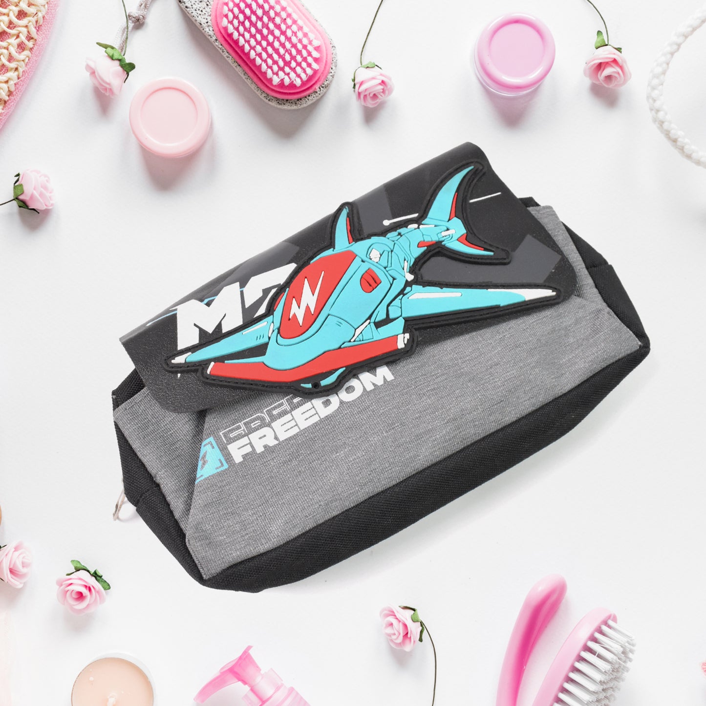 Pencil Pouch With Zipper (1 Pc 2 Compartment ) - Happy Price - Image 3