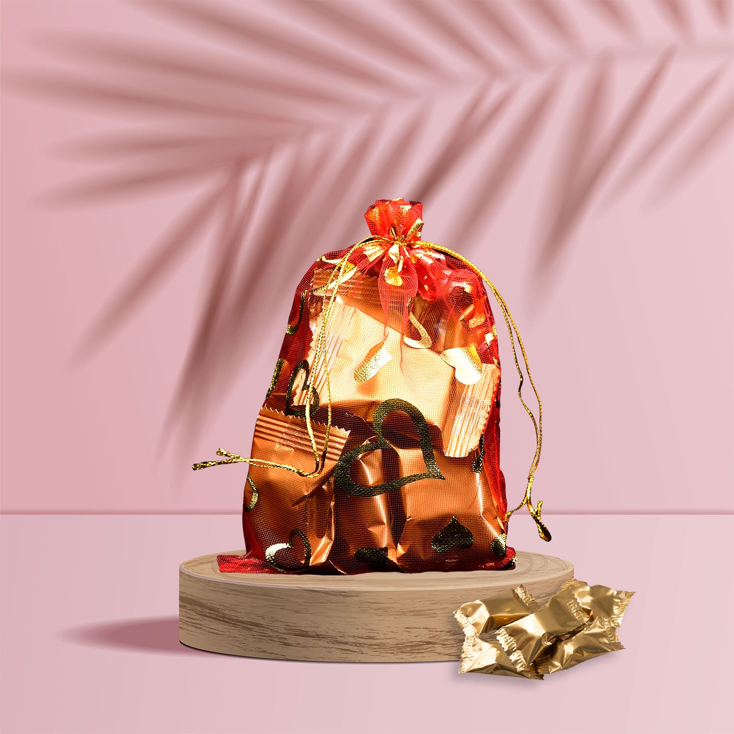 Net Fabric Drawstring Pouch For Dry Fruits Packing Organza Shagun Potli Baba Wedding Party Favor Gift Bags - Happy Price - Image 3