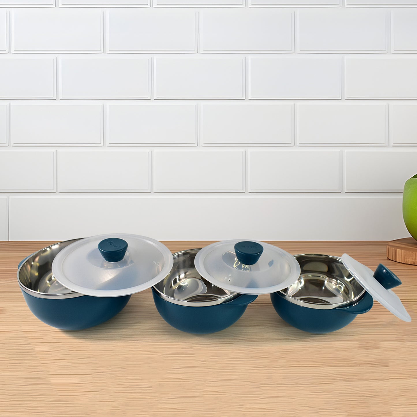 Apex Microwave-safe Serving Bowl 3 Pcs Set (700ml 1000ml 1400ml) - Happy Price - Image 3