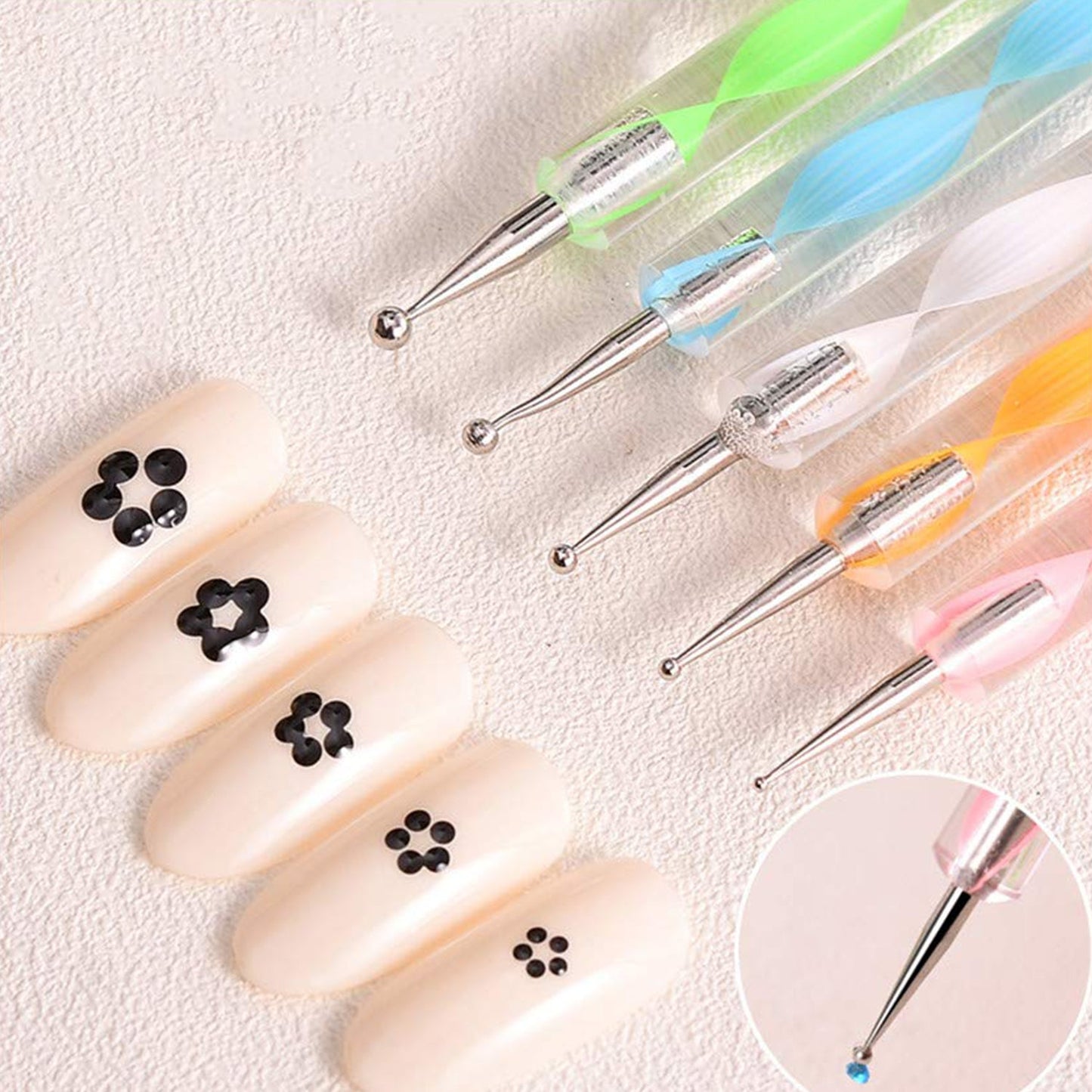 Nail Art Point Pen And Set Used By Womens And Ladies For Their Fashion Purposes. - Happy Price - Image 6