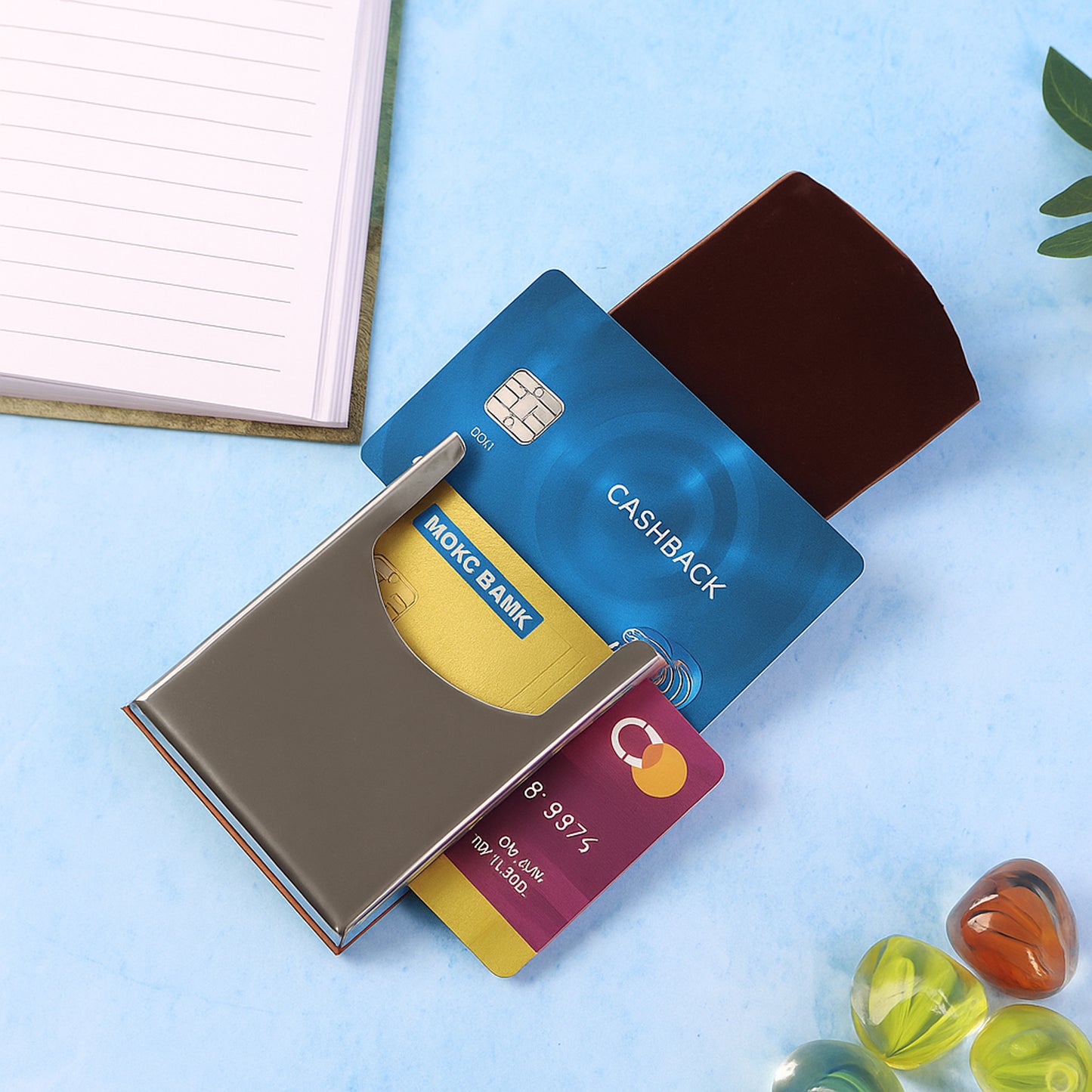 Executive Leather Finish Visiting Card Holder (1 Pc) - Happy Price - Image 2