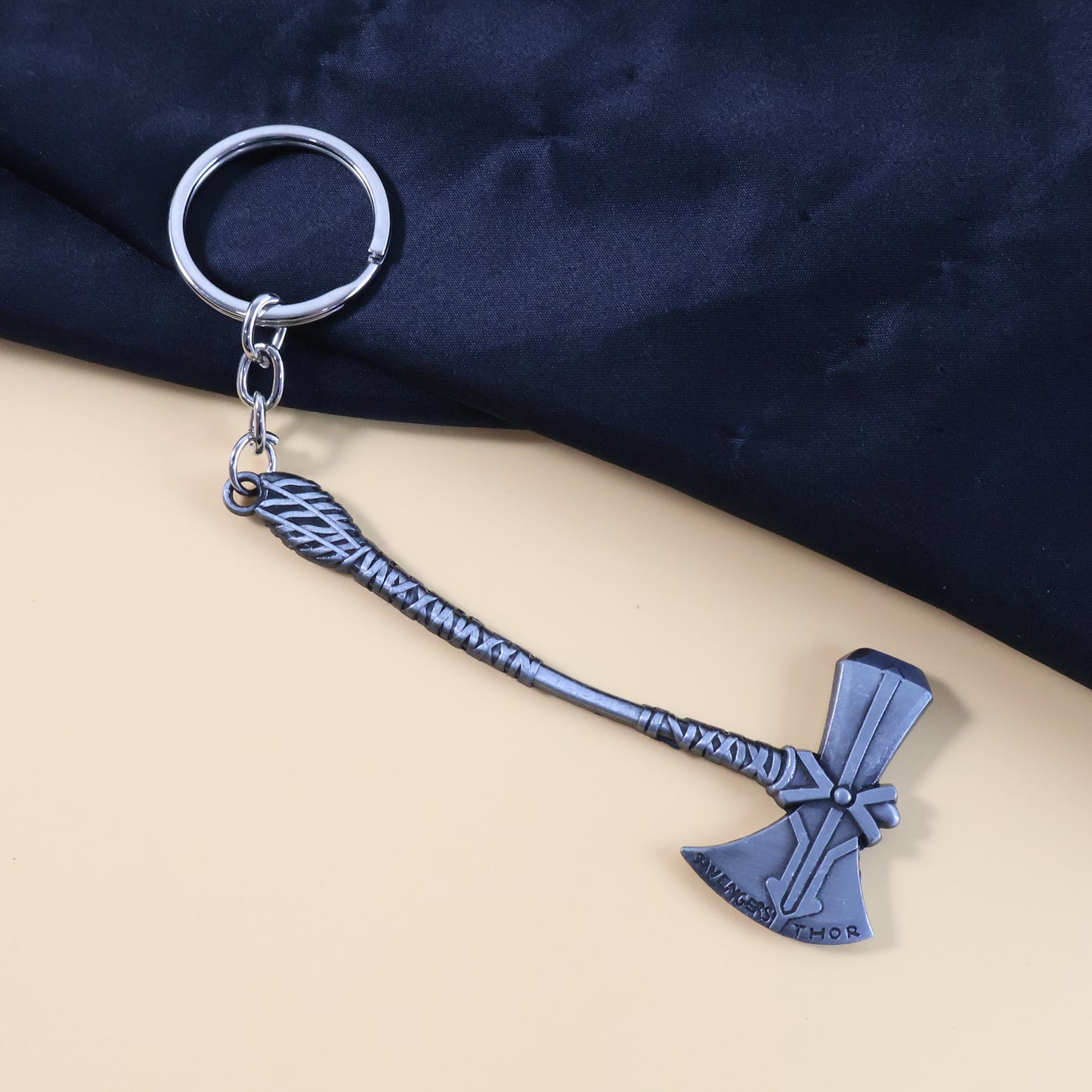 Metal Axe Keychain (1 Pc) - Durable Zinc Alloy Keyring for Cars & Bikes - Happy Price - Image 4
