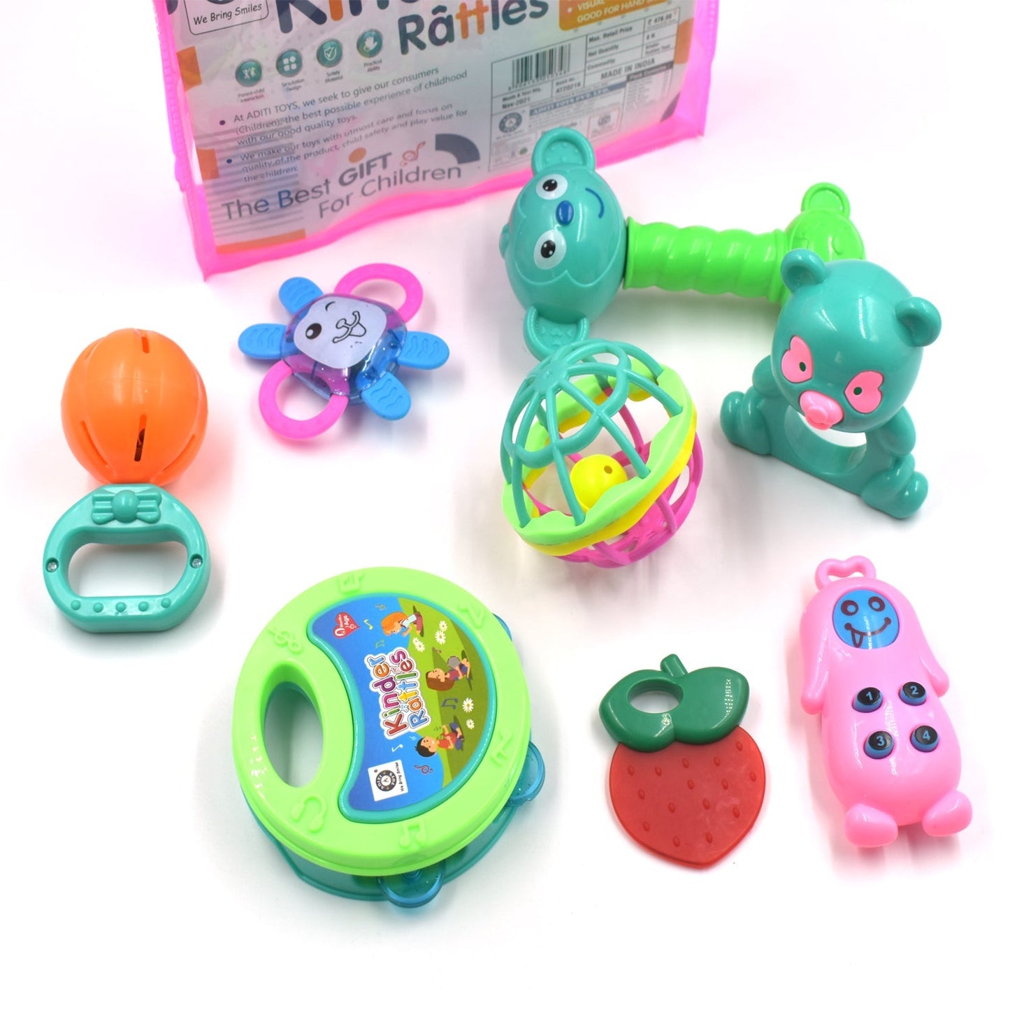 At37 Rattles Baby Toy And Game For Kids For Playing And Enjoying Purposes. - Happy Price - Image 4