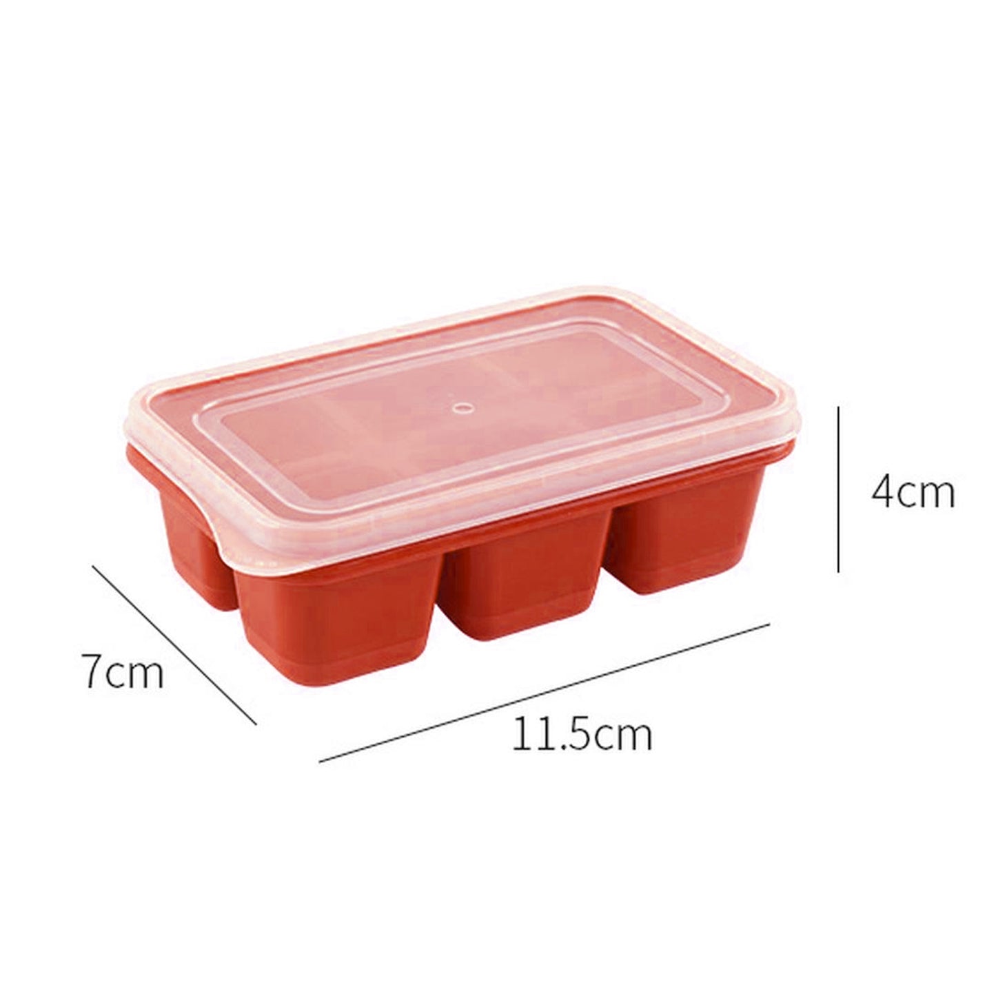 6 Cavity Silicone Ice Cube Tray for Home Kitchen - Happy Price - Image 4
