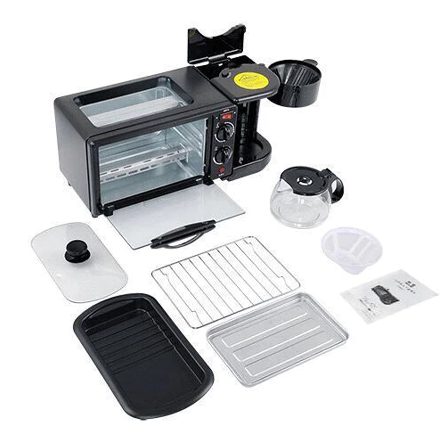 3-in-1 Compact Breakfast Station: Toaster, Grill & Coffee Maker - Great Price - Image 2