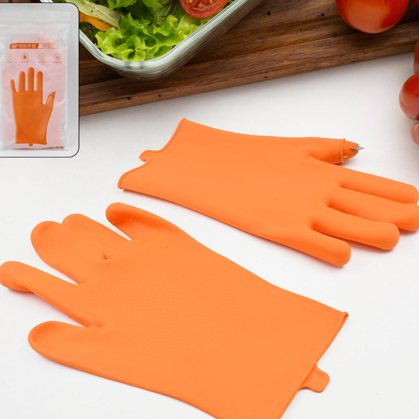 Gloves Silicone Thumb Knife Finger Protector - Happy Price - Image 1