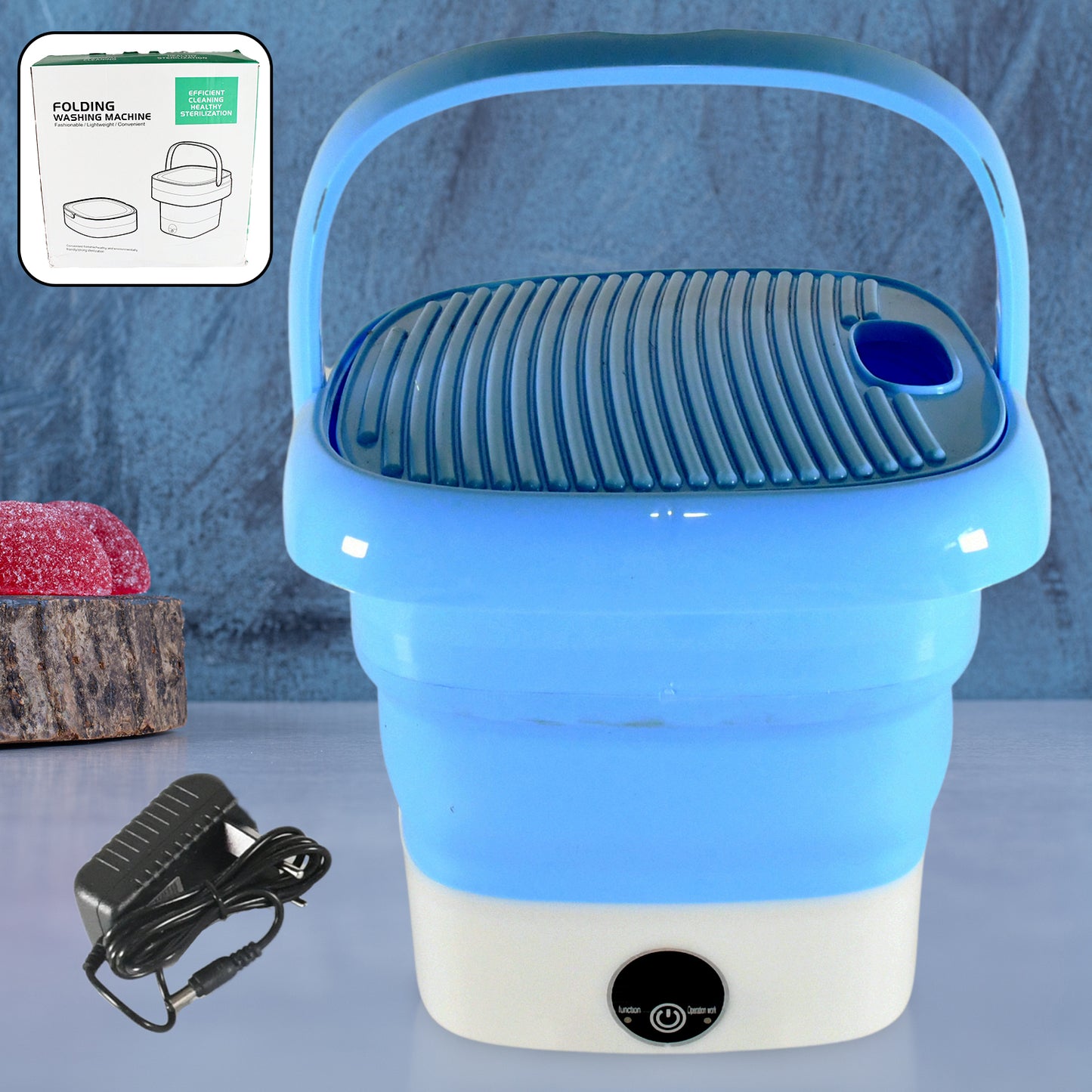 Compact Folding Mini Washing Machine & Dryer Combo for Travel & Small Spaces - Happy Price - Image 2