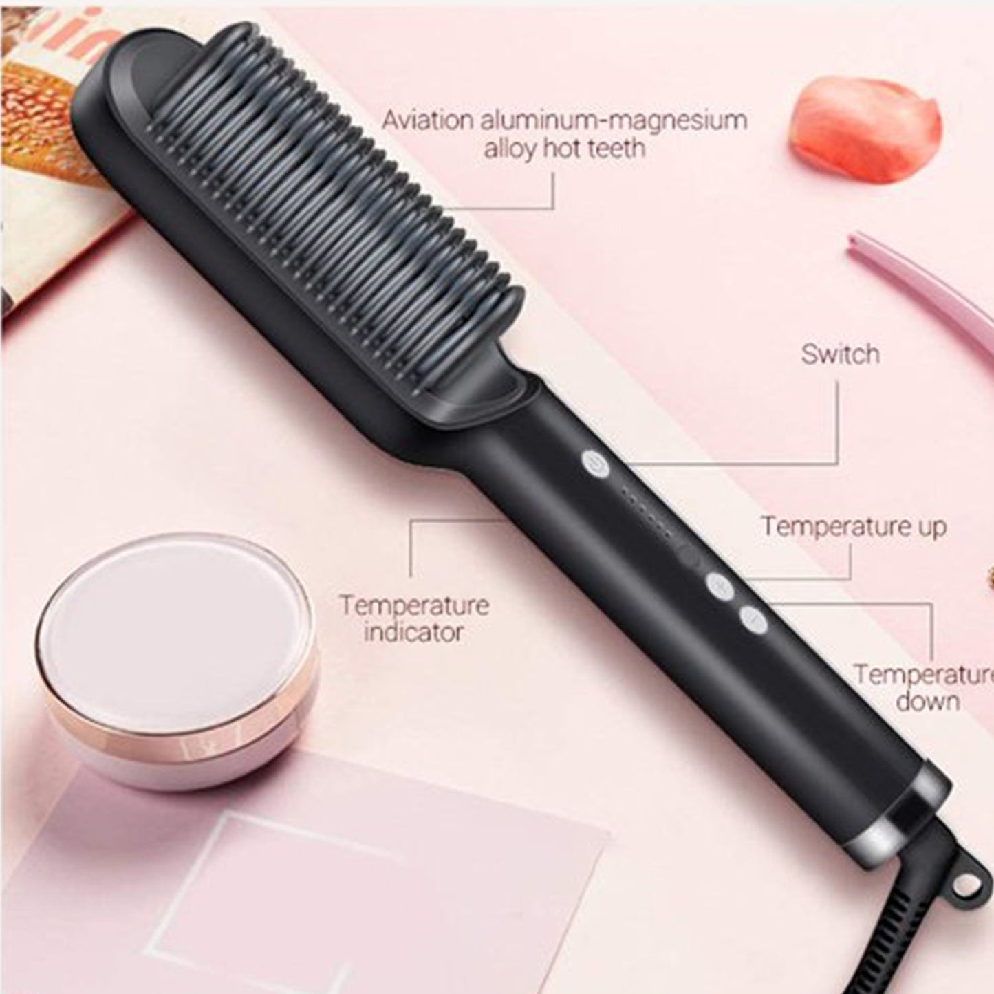 Hqt-909b Hair Straightener Used While Massaging Hair Scalps And Head. - Happy Price - Image 3