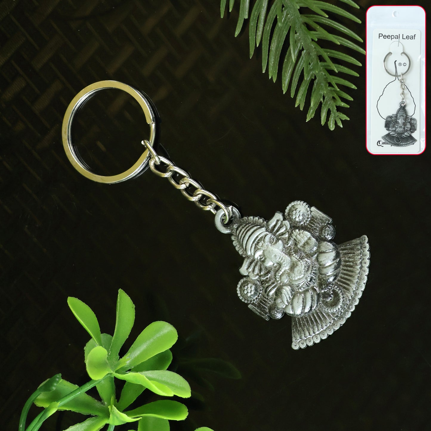 Lord Ganesha Sitting Design Metal Keychain (1 Pc) - Happy Price - Image 7