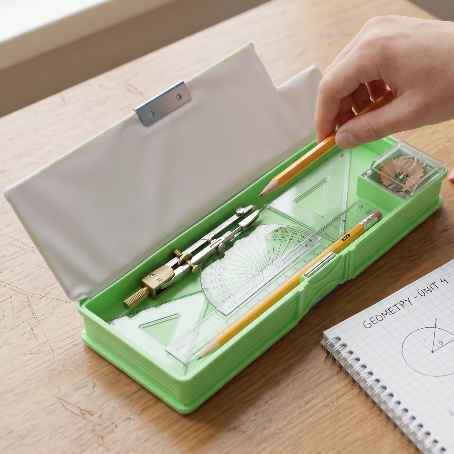 Kids Animal Design Pencil Box Compass - 1 Pc - Great Price - Image 6